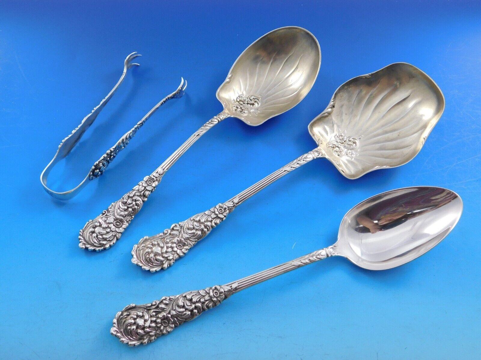 Trajan by Reed & Barton Sterling Silver Flatware Set Service 186 pcs Dinner For Sale 7