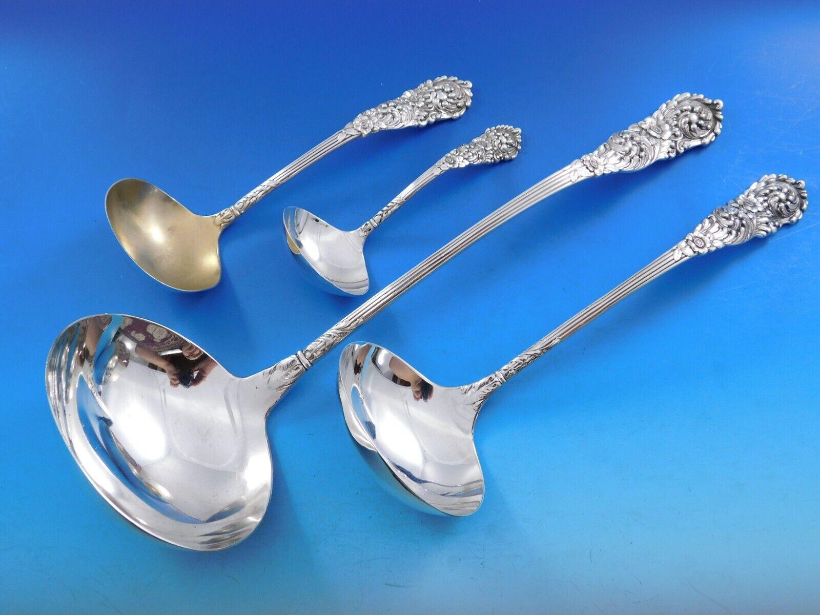 Trajan by Reed & Barton Sterling Silver Flatware Set Service 186 pcs Dinner For Sale 9