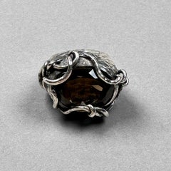 Tralci Chevalier Sculpture Ring in 925 Patinated Silver by Lo Studiolo Genève