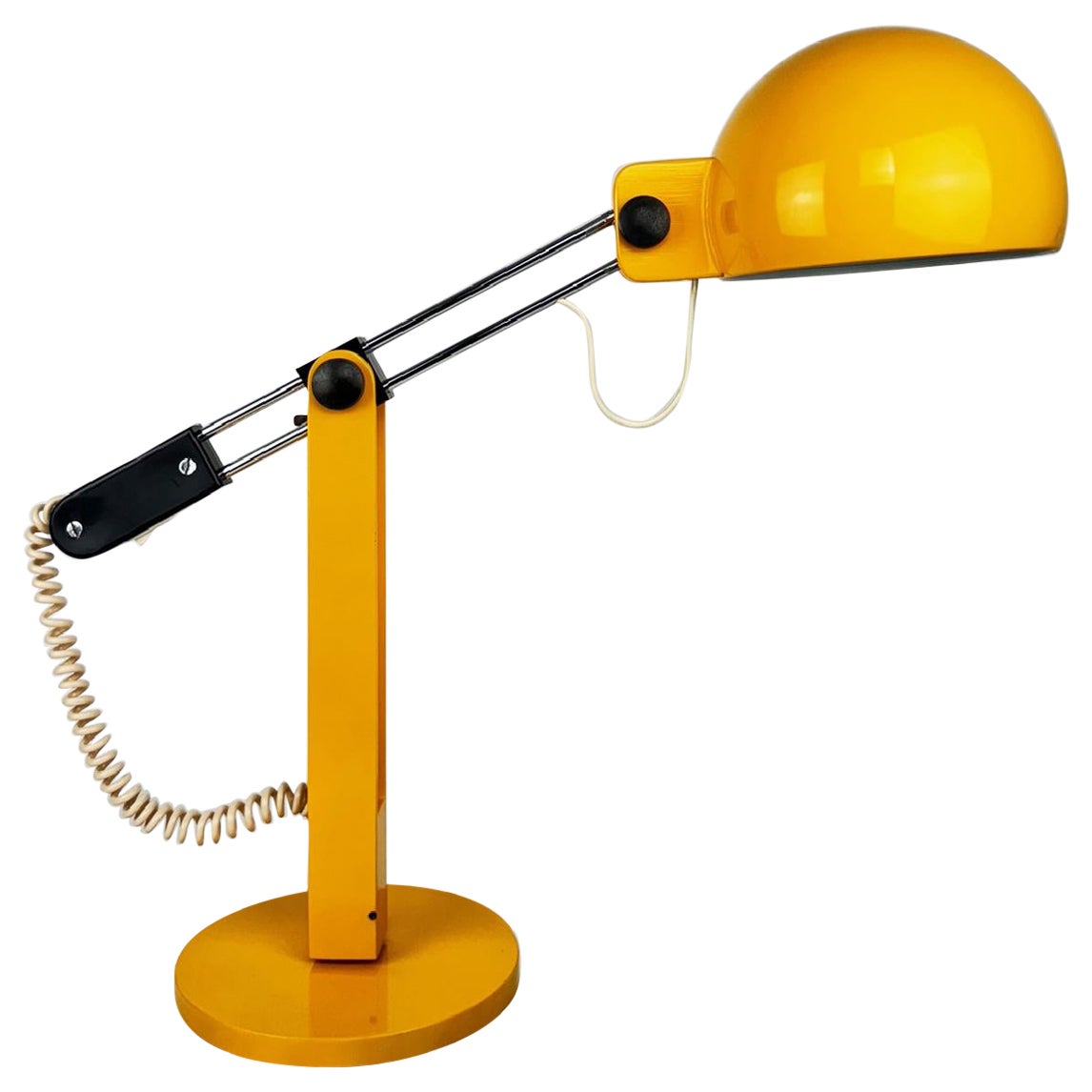 Tramo Large Swivel yellow table lamp by Miguel Milá