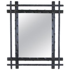 Tramp Art/ Black Forest Mirror I, Austria, circa 1870