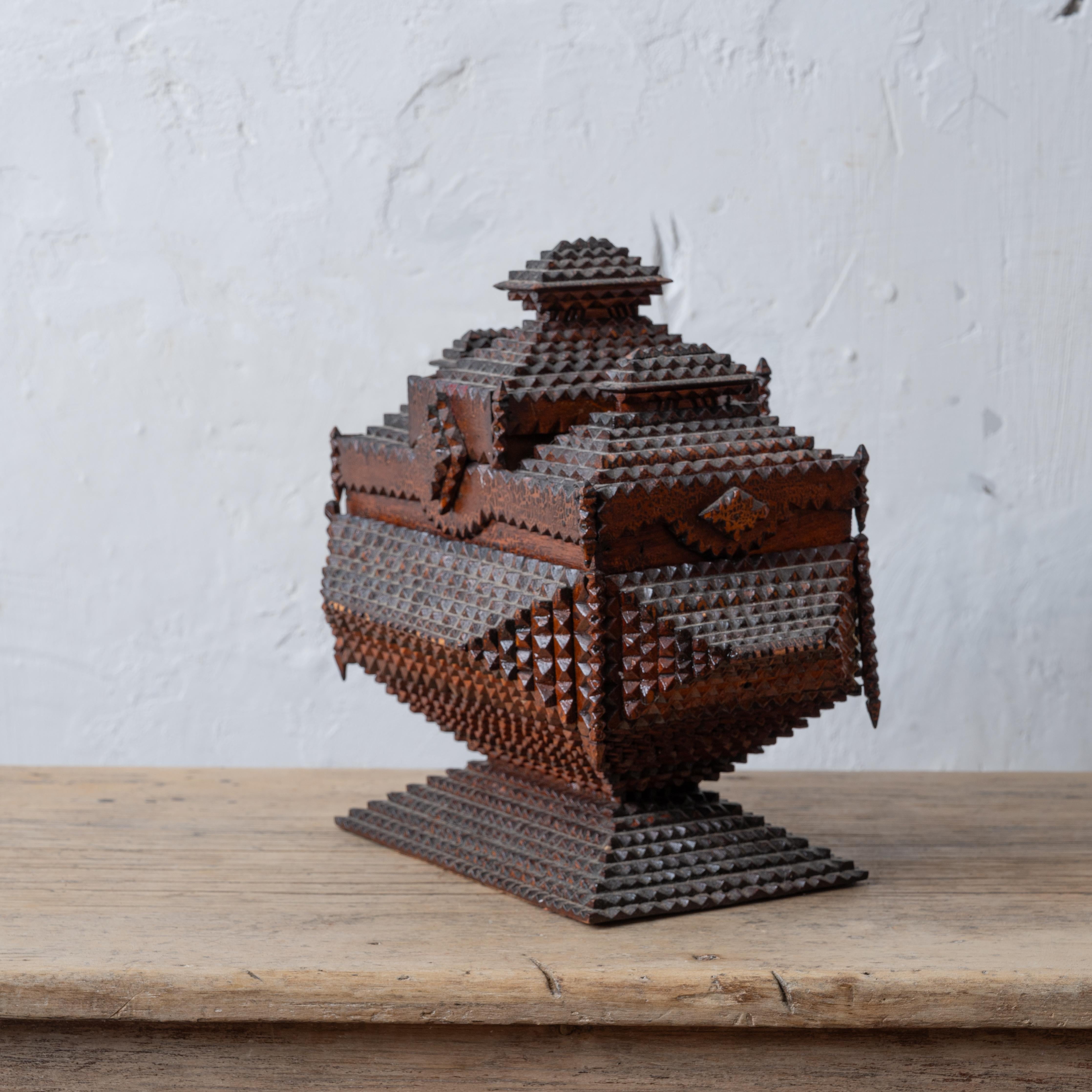 Tramp Art Box, c.1890 For Sale 1