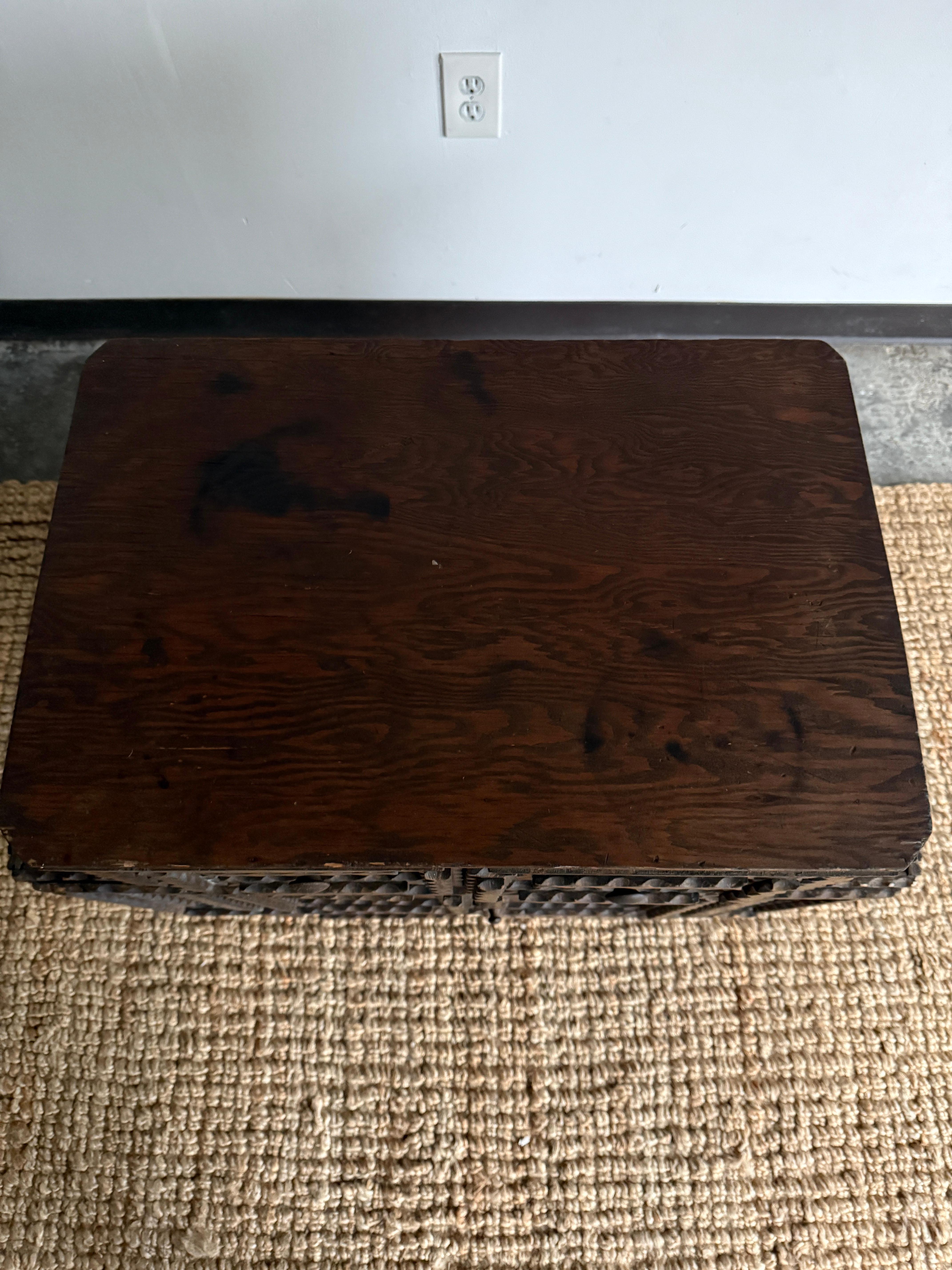 Tramp Art Cabinet In Good Condition In Nashville, TN