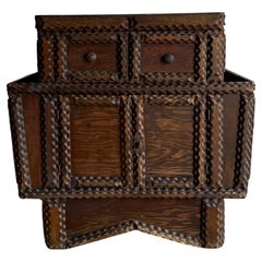 Tramp Art Cabinet