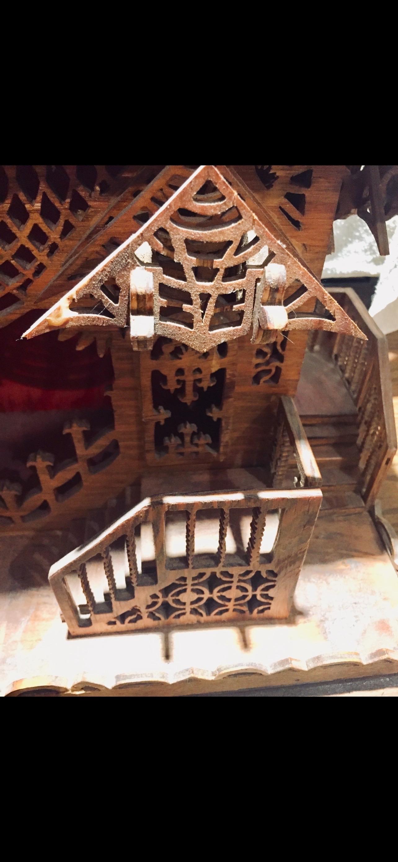 Tramp Art Clock For Sale 7