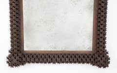 Tramp Art, "Crown of Thorns" Mirror