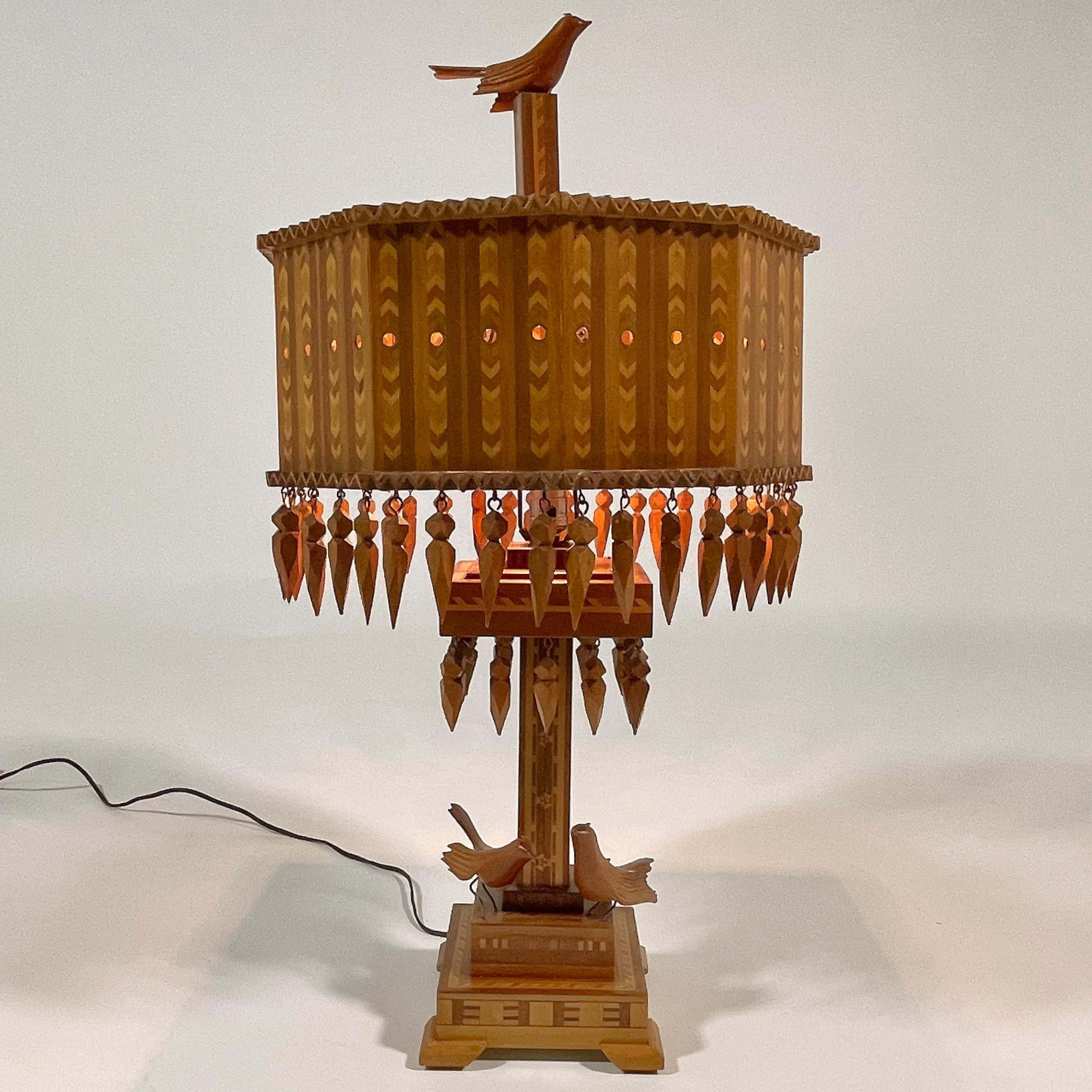 Tramp Art Table Lamp 3