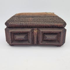 Tramp Art Wood Box. 1850 - 1880