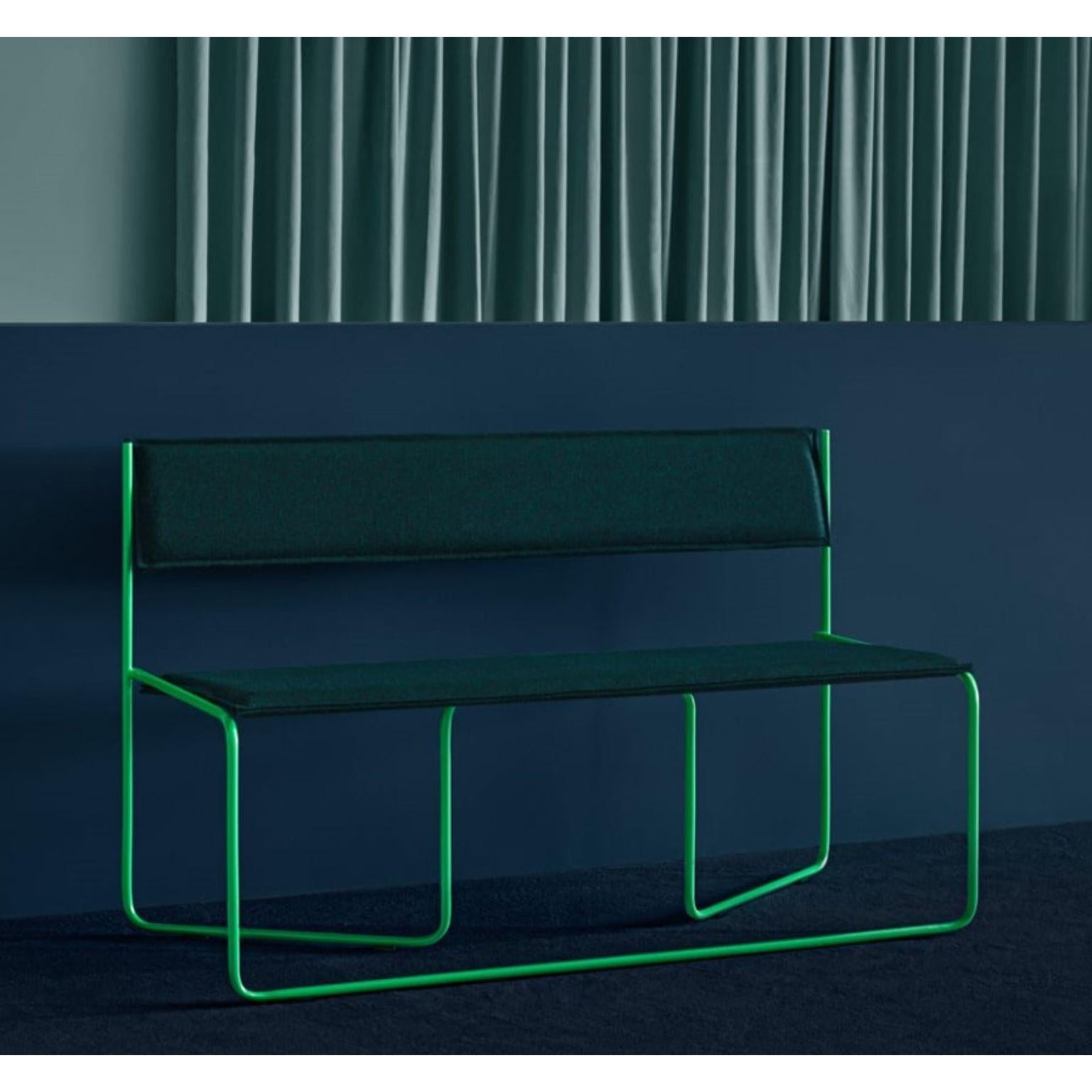 Spanish Trampolín Bench, Blue by Cuatro Cuatros