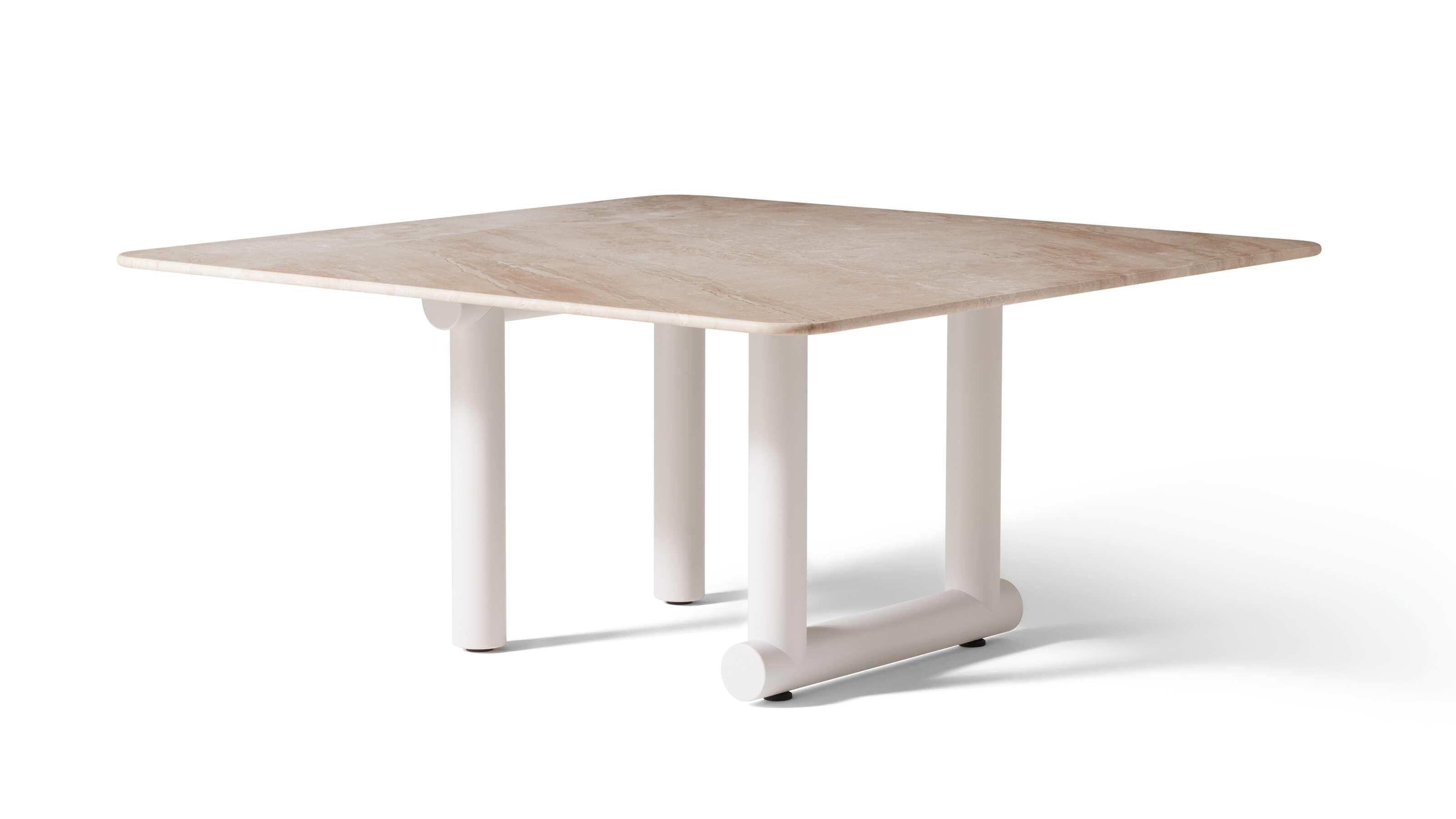 Trampoline Beige Marble Dining Table by Patricia Urquiola for Cassina In New Condition For Sale In Barcelona, Barcelona