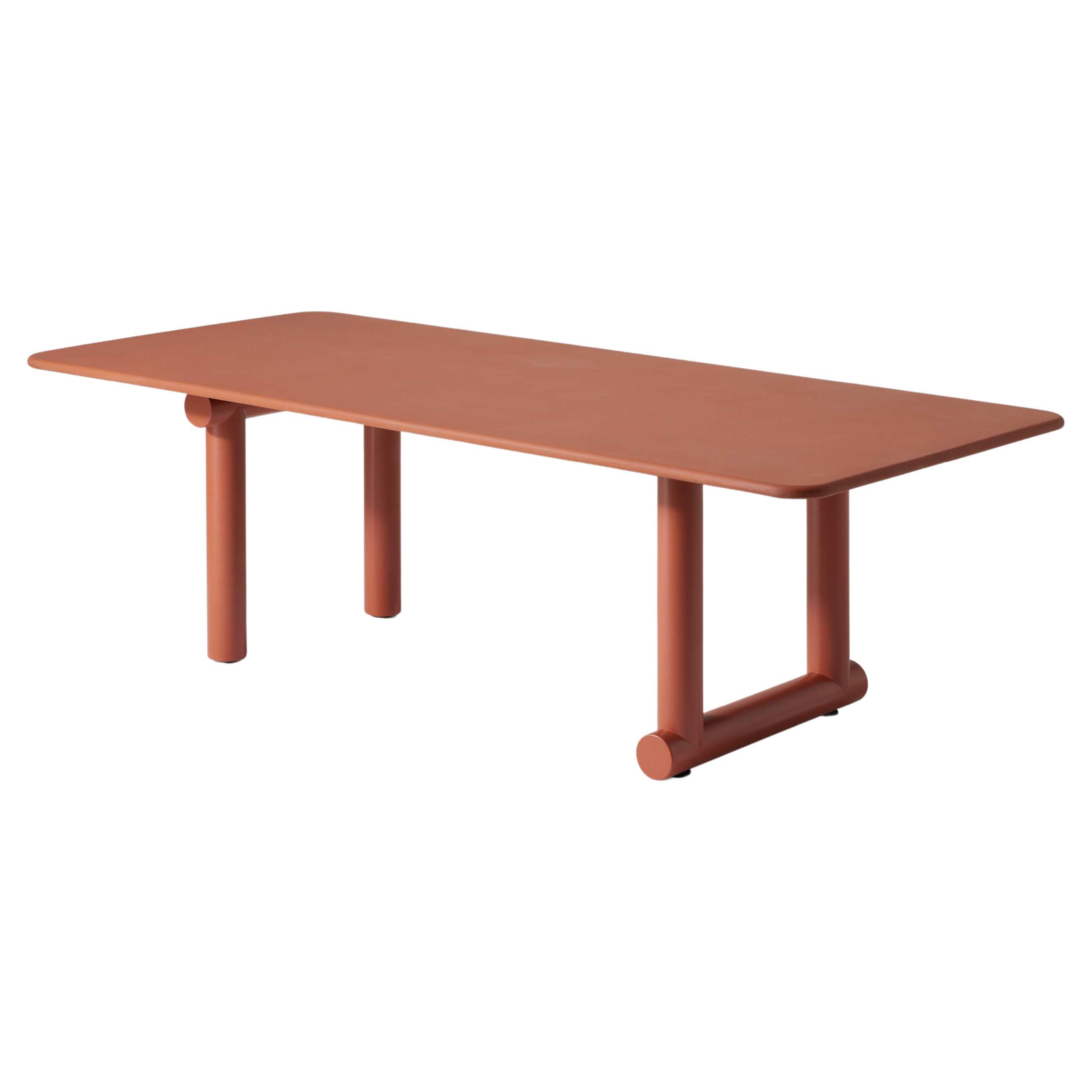 Trampoline Red Clay Color Dining Table by Patricia Urquiola for Cassina