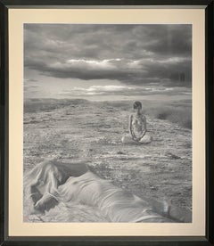 'Lady in Lace, Framed Black & White Photograph, Female Figure