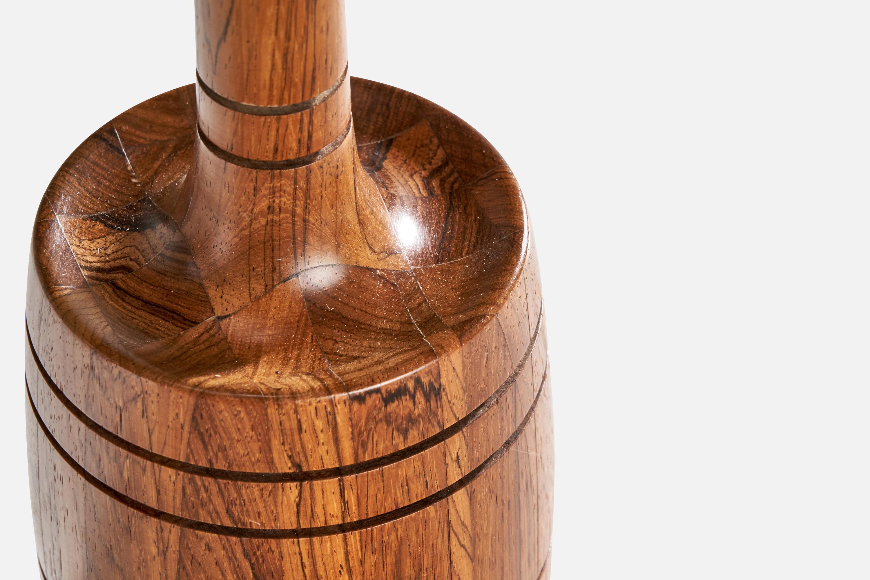 Mid-20th Century Tranås Stilarmatur, Table Lamps, Rosewood, Sweden, 1960s For Sale