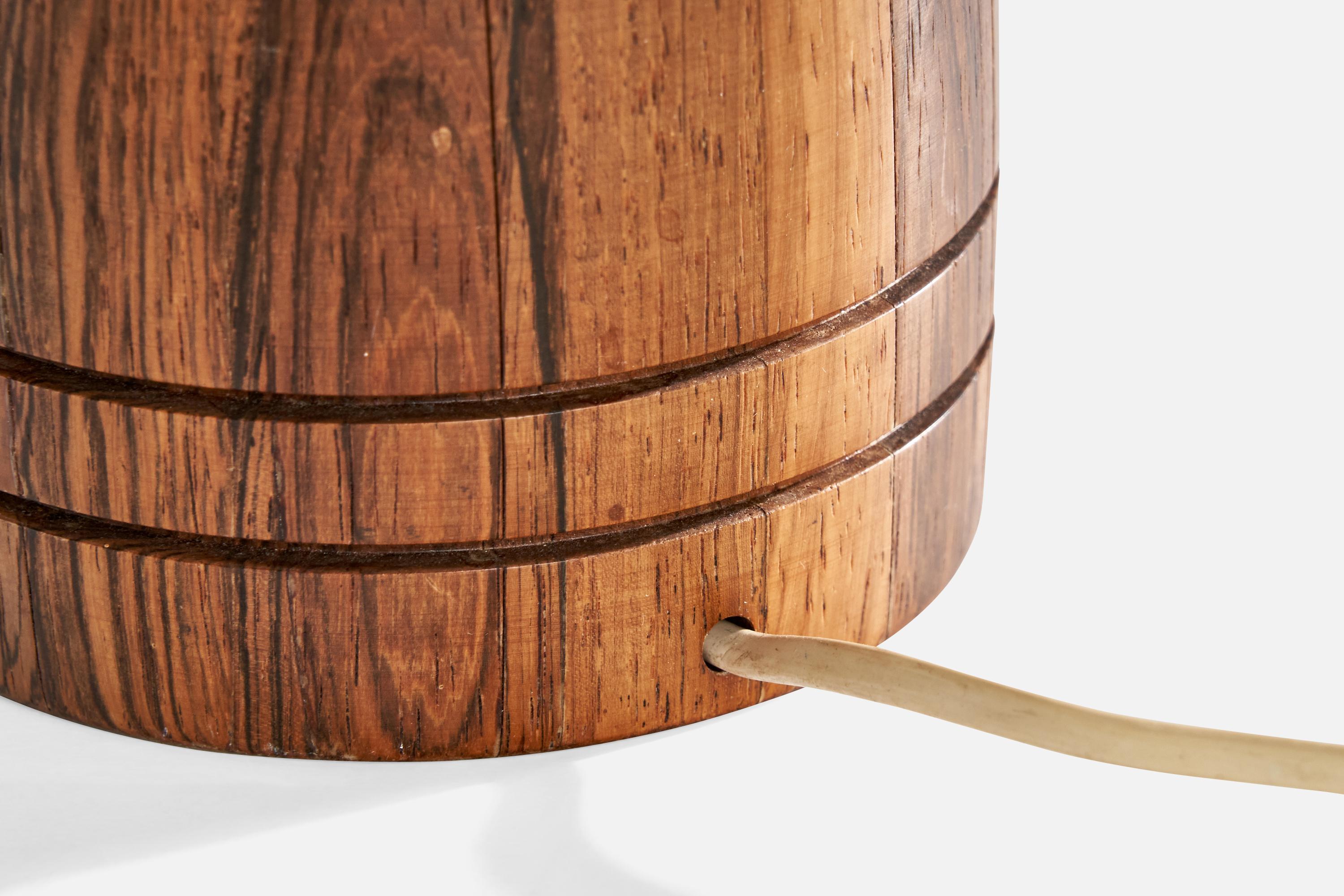 Tranås Stilarmatur, Table Lamps, Rosewood, Sweden, 1960s For Sale 3