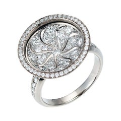 Victor Mayer Trance Ring 18k White Gold with Diamonds