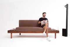 Minimalistisches brasilianisches handgefertigtes Sofa „Trancoso“ von Dimitrih Correa