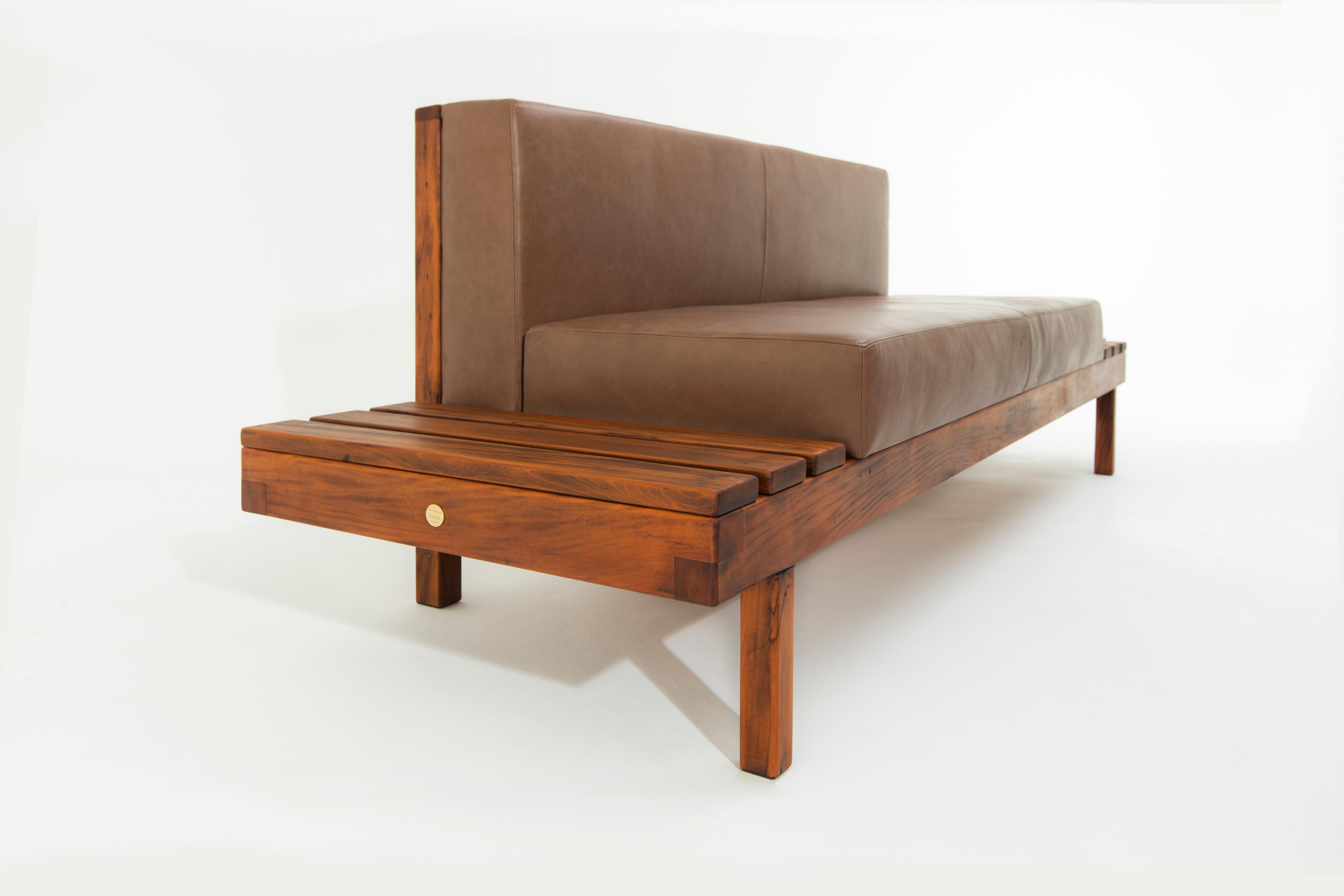 Minimalist Brazilian Handcrafted Sofa ''Trancoso