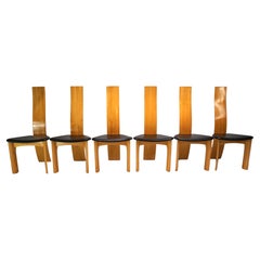 Ensemble Tranekaer de 6 chaises de salle à manger Iris de Bob van der Berghe, 1980
