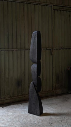 Tranquil Oak Standing Sculpture Still Stand No12: Artistry by Joel Escalona