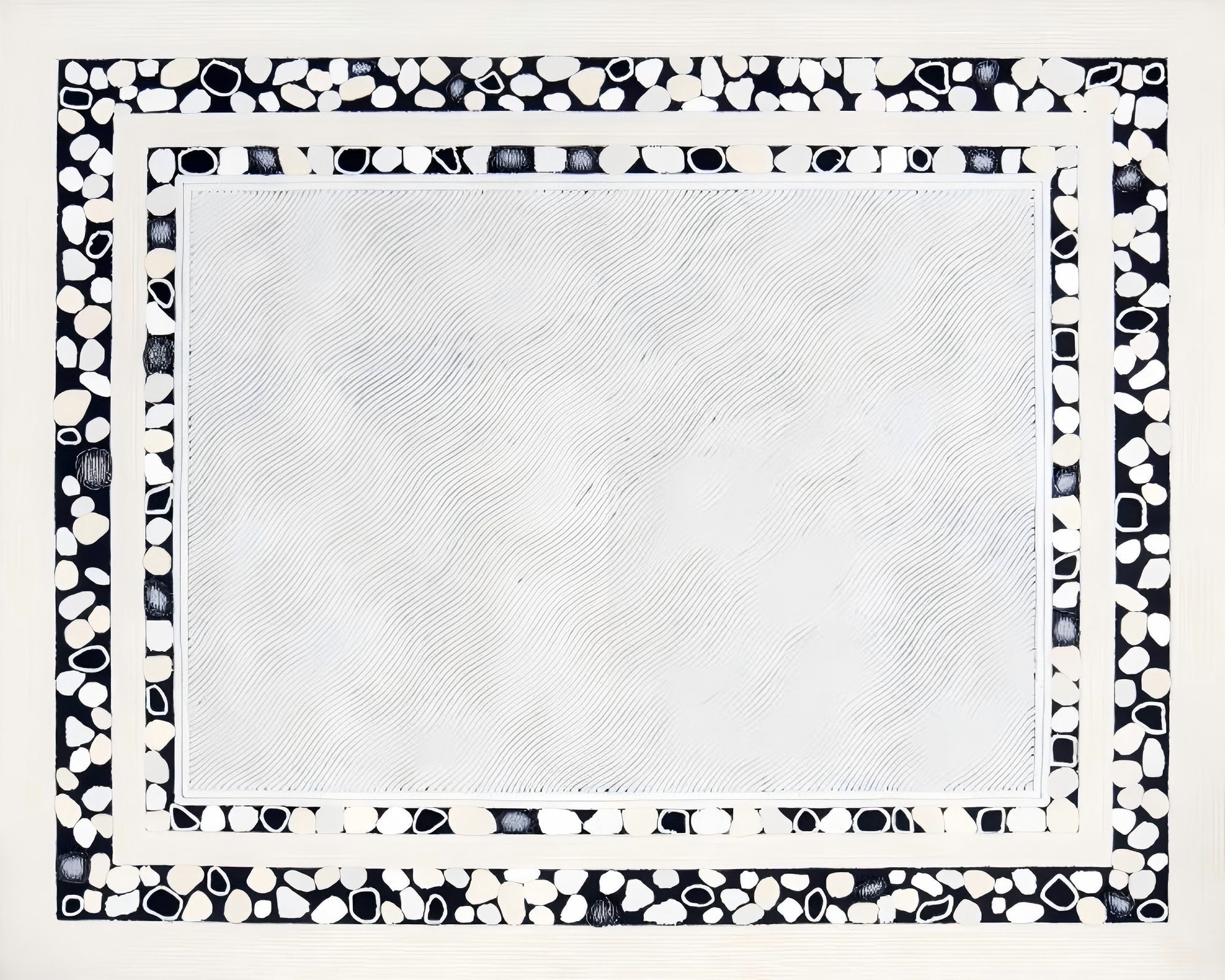 Tranquil Pathways 9x10 ft hand-tufted Wool, Chinese Silk Rug For Sale