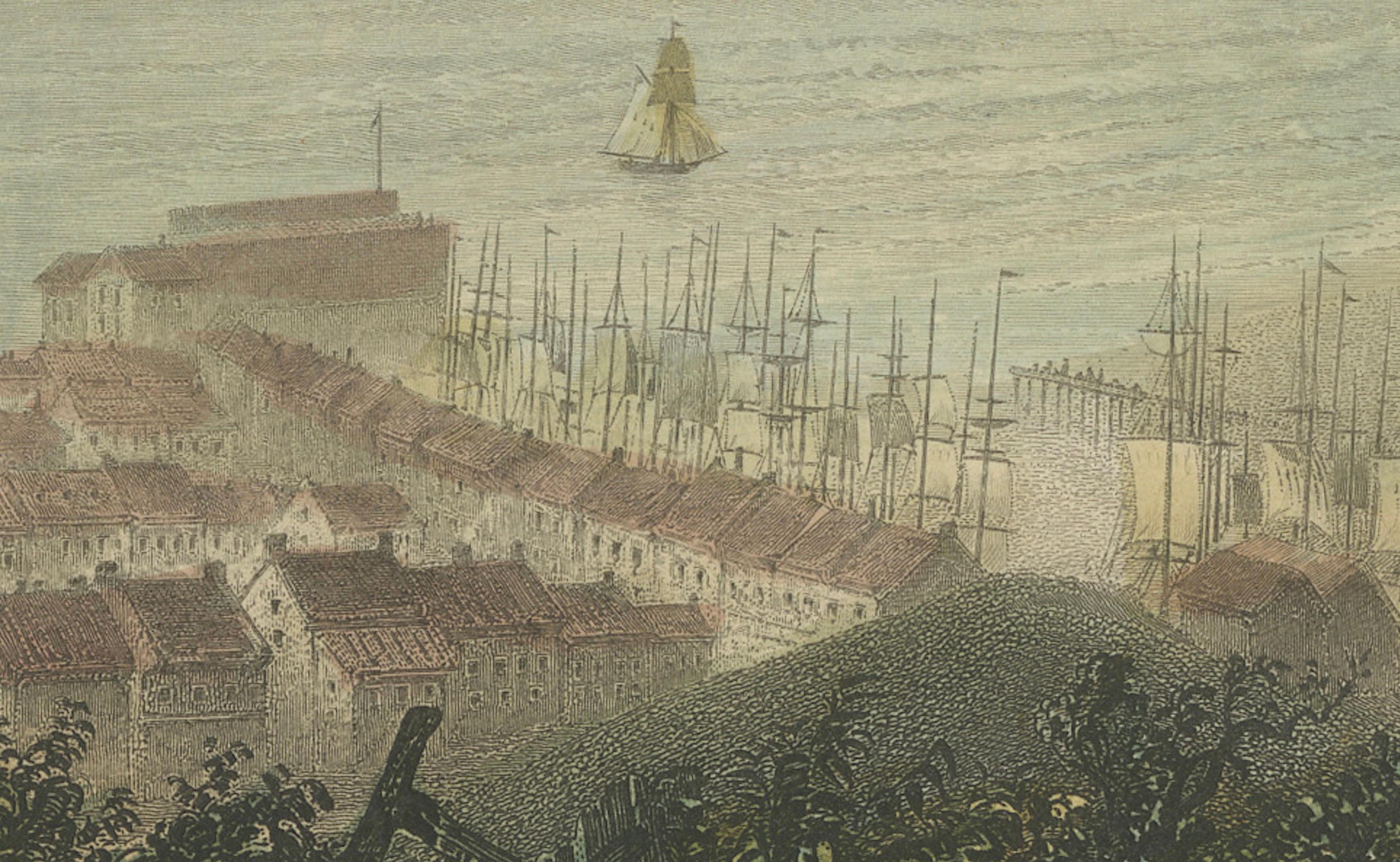 Tranquil View of The Solway aus dem Hafen von Harrington in England, 1841 (Mittleres 19. Jahrhundert) im Angebot