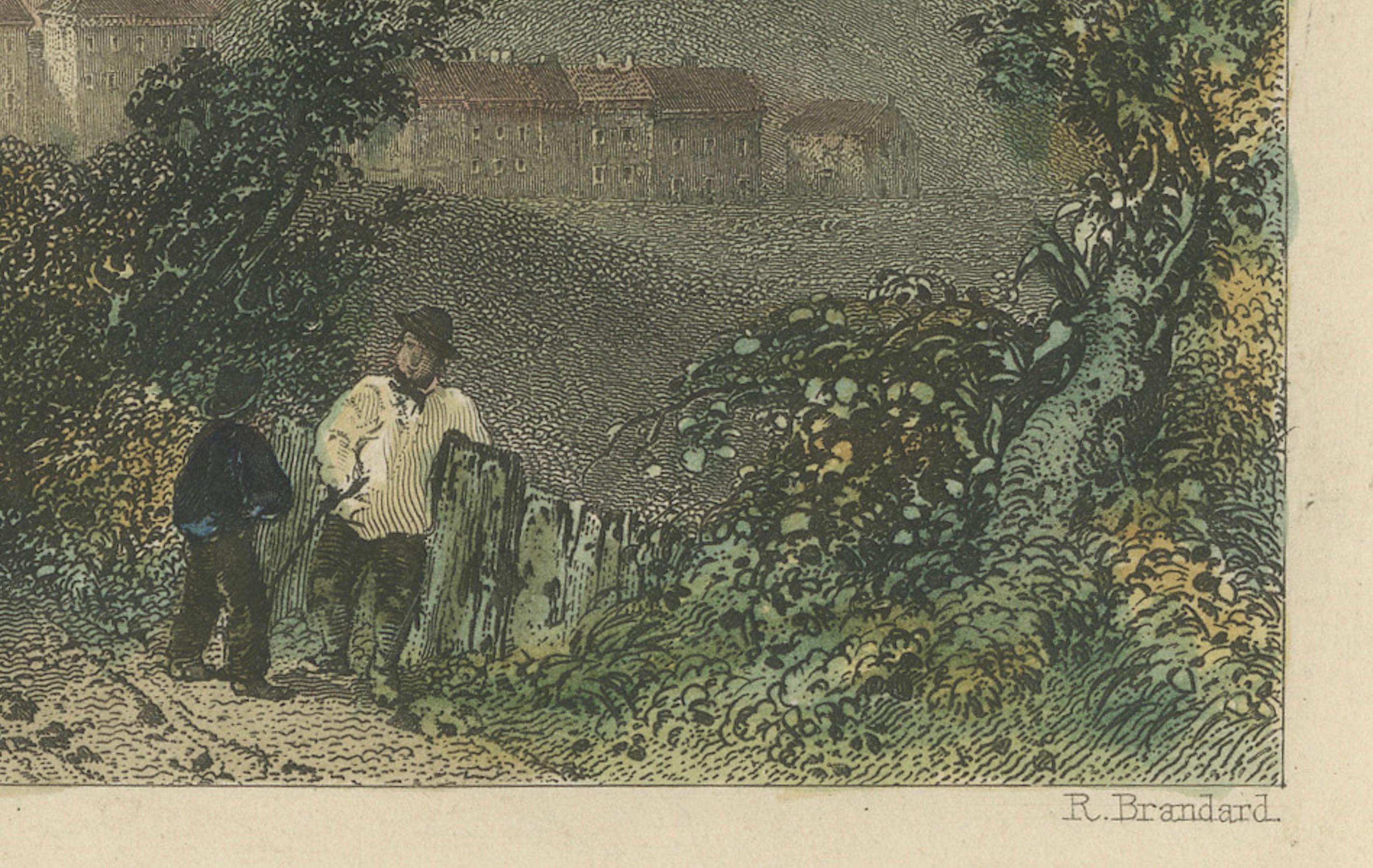 Tranquil View of The Solway aus dem Hafen von Harrington in England, 1841 (Papier) im Angebot