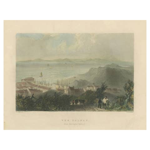 Tranquil View of The Solway from Harrington Harbour in England, 1841