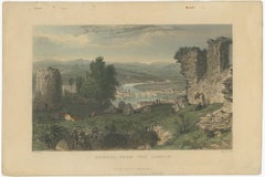 Tranquil Views from Kendal Castle: A Glimpse into 19th-Century England