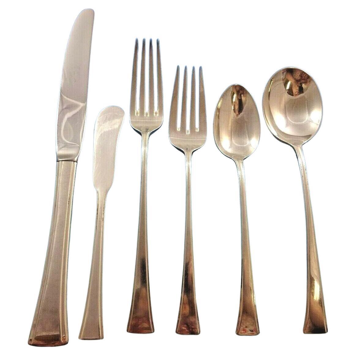 Tranquility by International Sterling Silver Flatware Service for 6 Set 41 Pcs For Sale