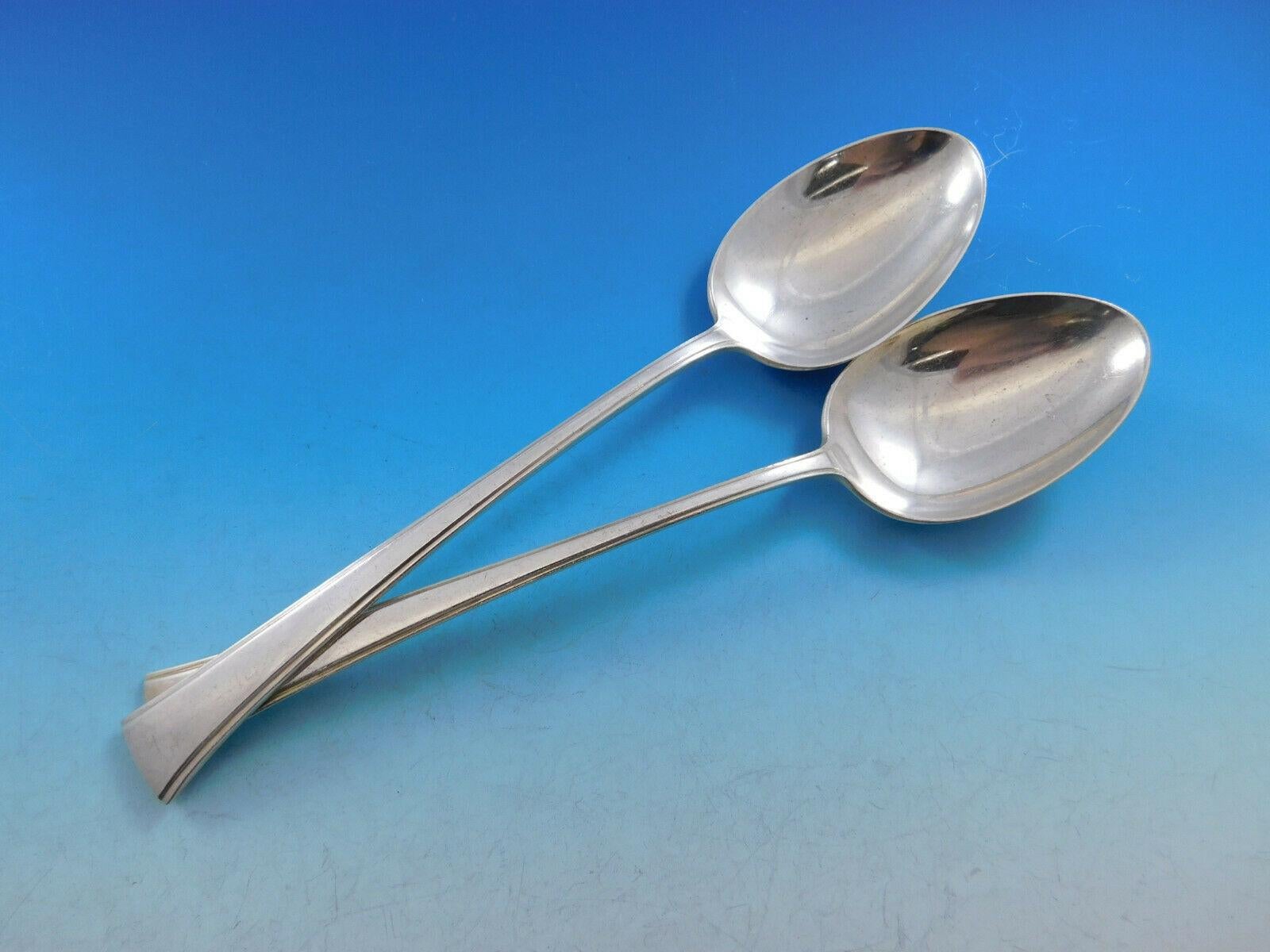 Sterling Silver Flatware International Fine Arts Tranquility Cream Soup Spoon 