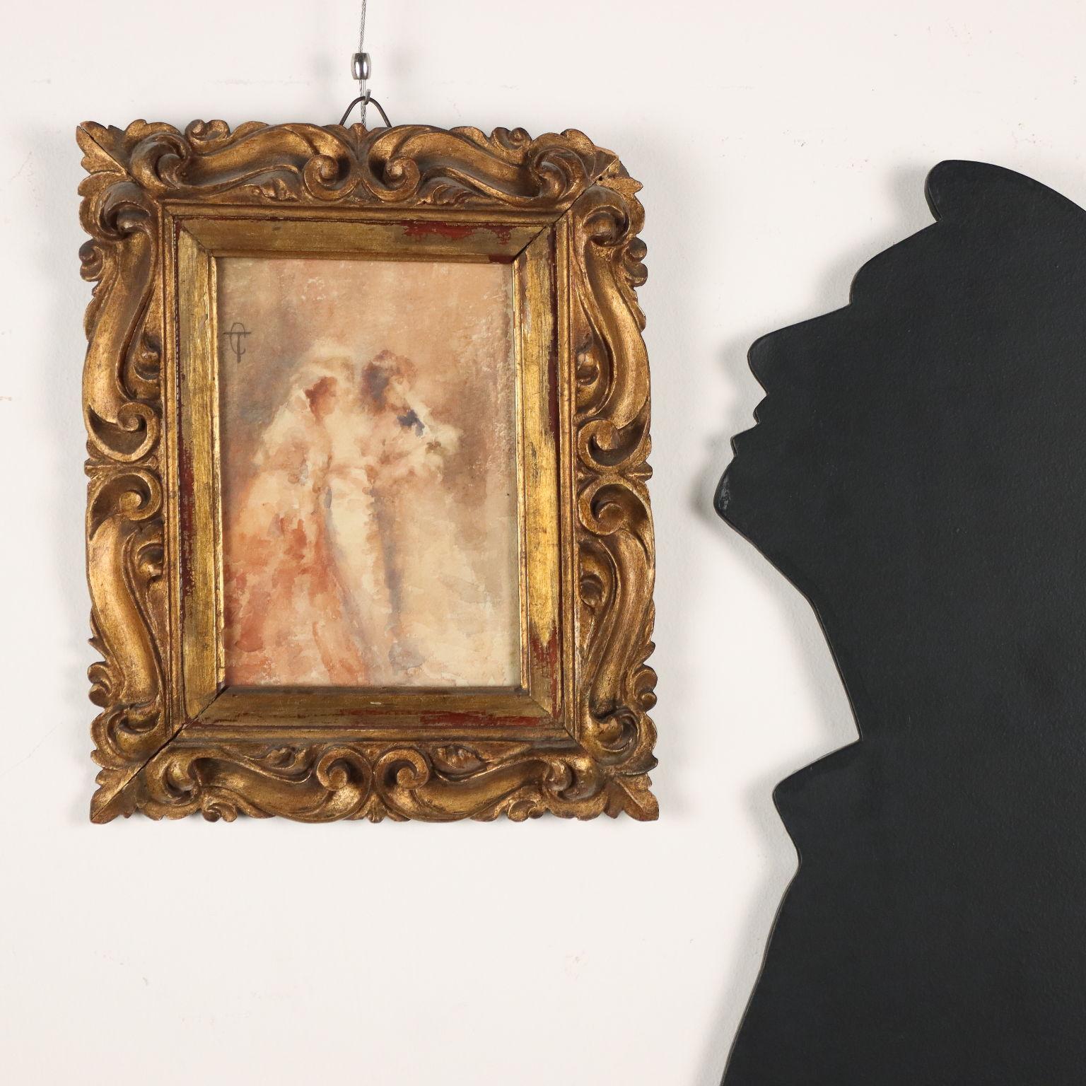 Vertraulichkeiten 19. Jahrhundert – Painting von Tranquillo Cremona