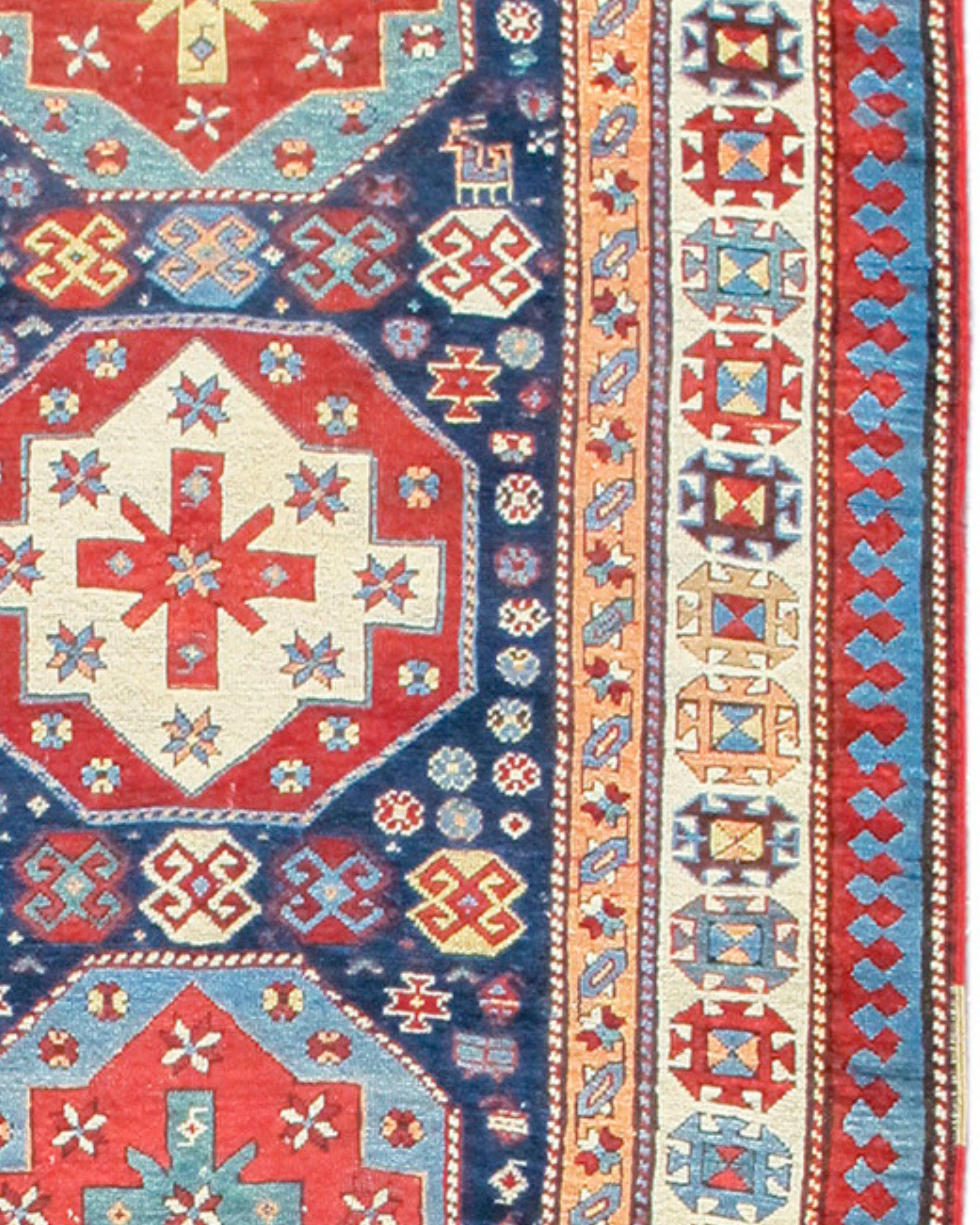 Hand-Knotted Trans-Caucasian Runner Rug, Late 19th century For Sale