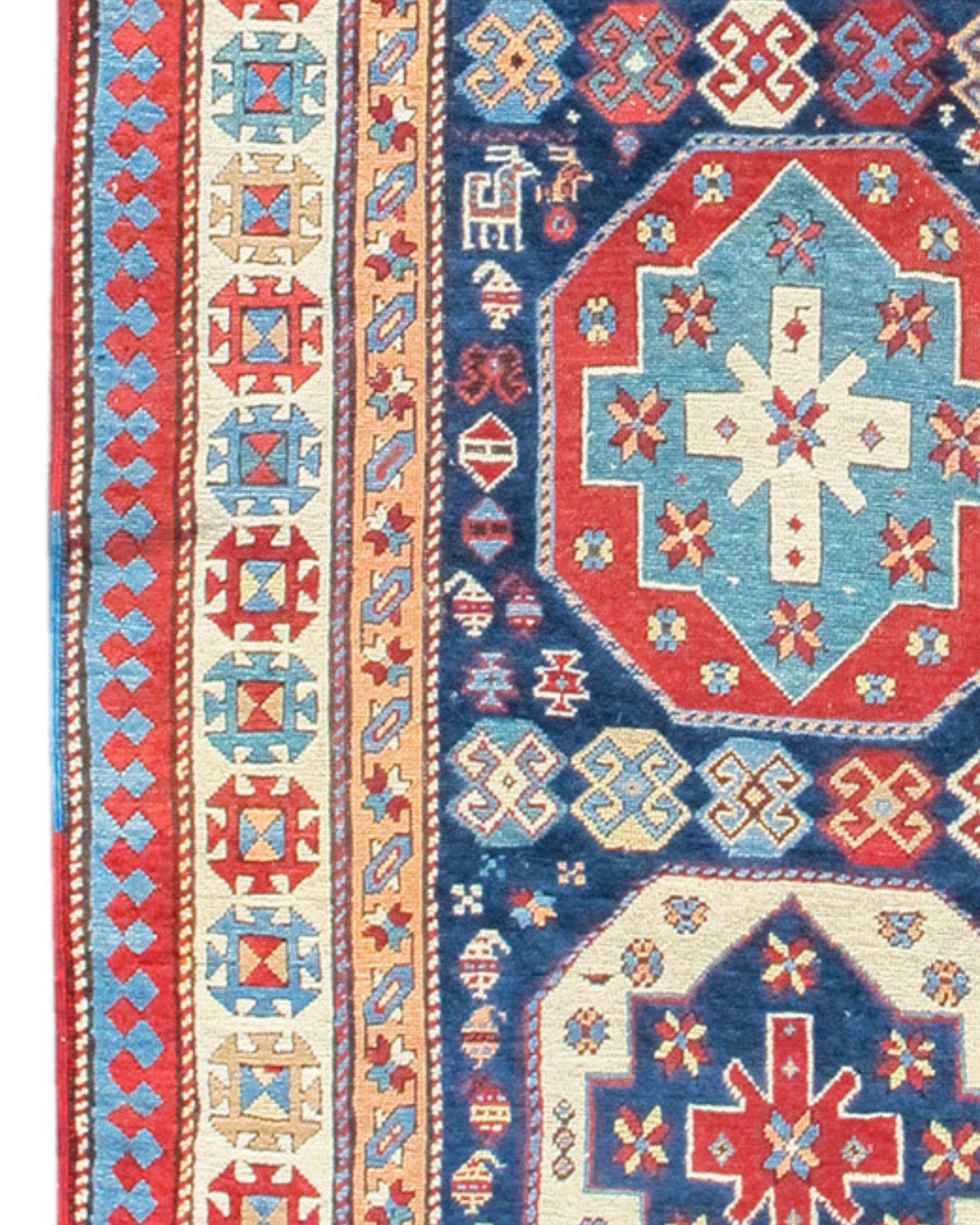 Trans-Caucasian Runner Rug, Late 19th century In Excellent Condition For Sale In San Francisco, CA