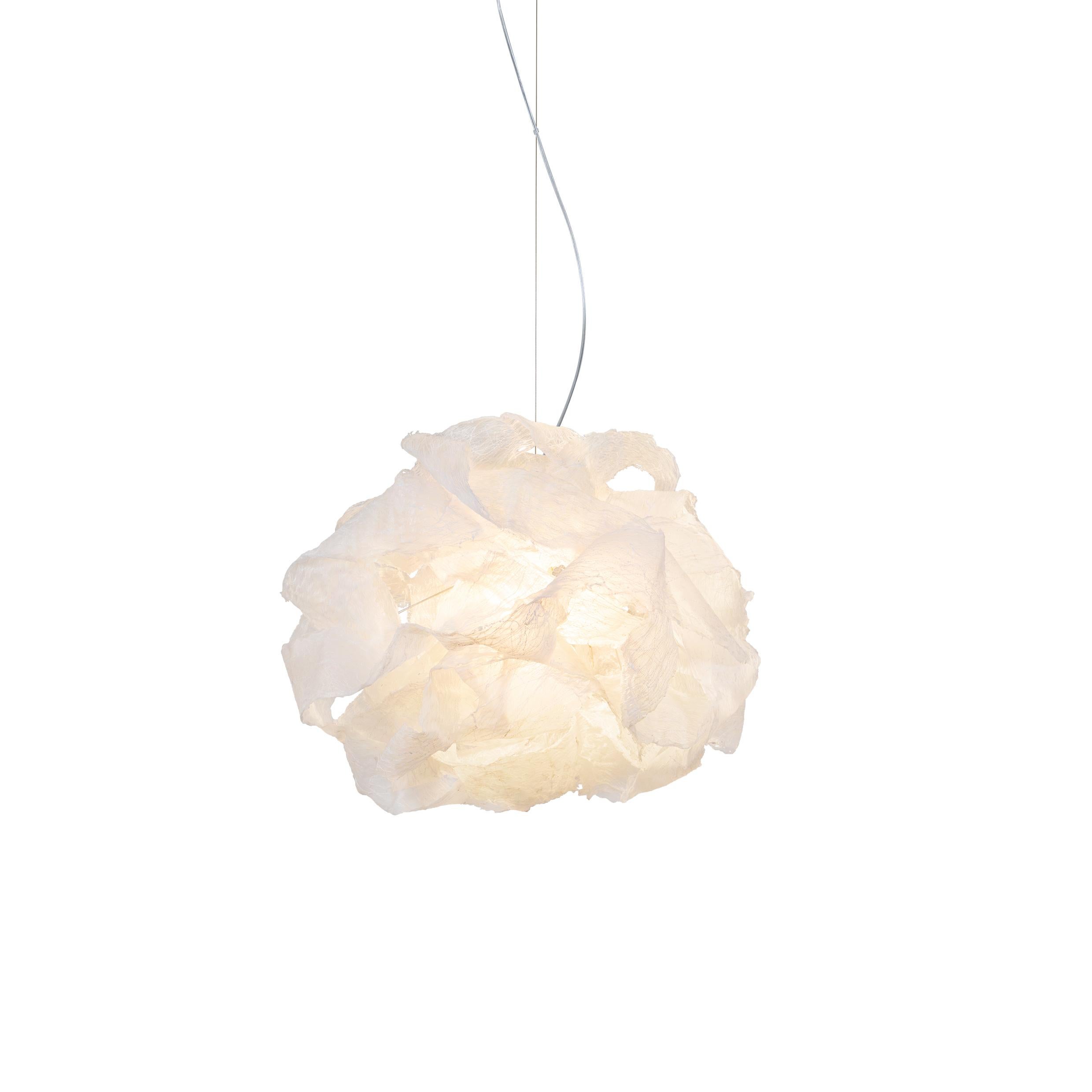 Organic Modern Transcendence 1 by Ango, Handcrafted Diaphanous Cloud Pendant Light For Sale