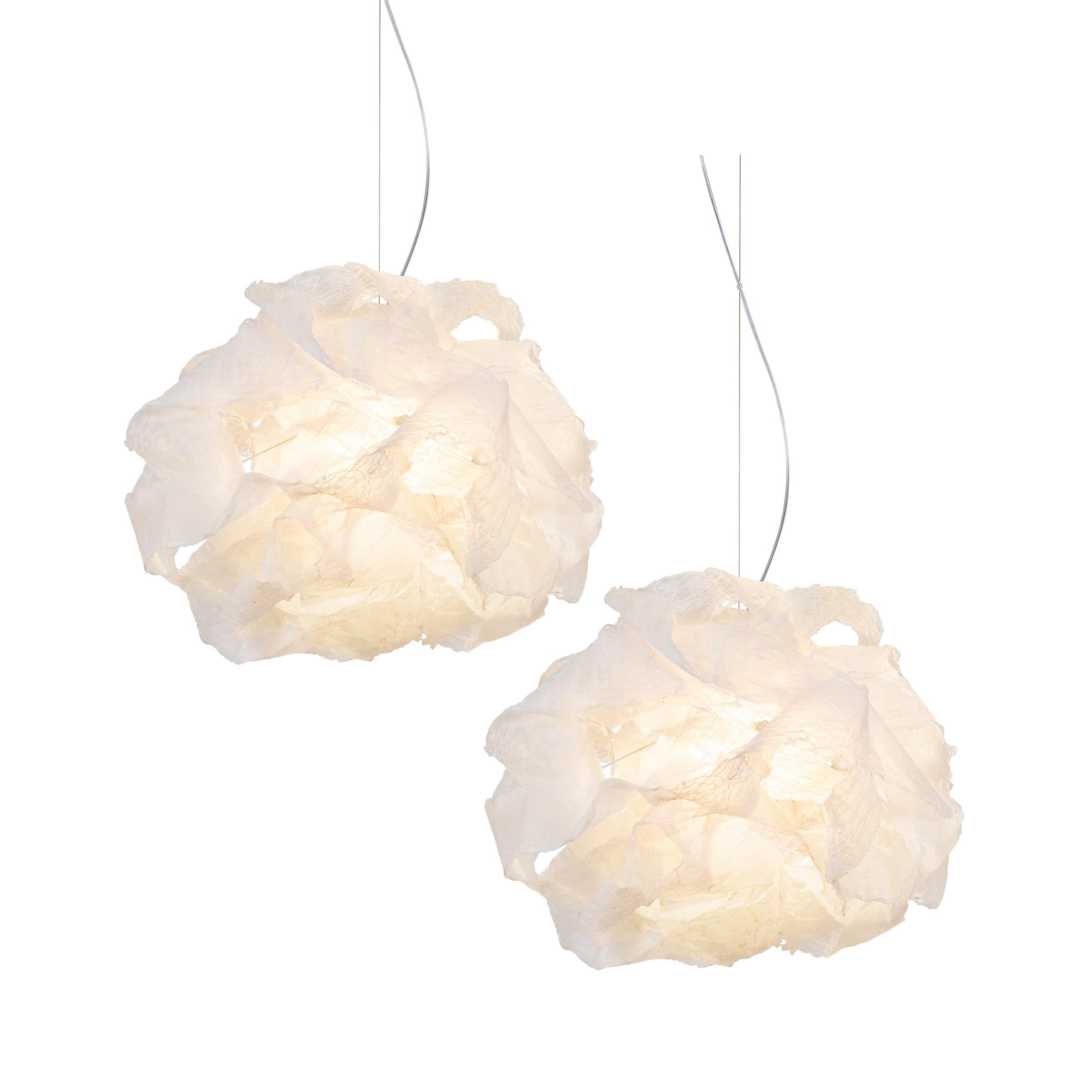 Thai Transcendence 1 by Ango, Handcrafted Diaphanous Cloud Pendant Light For Sale