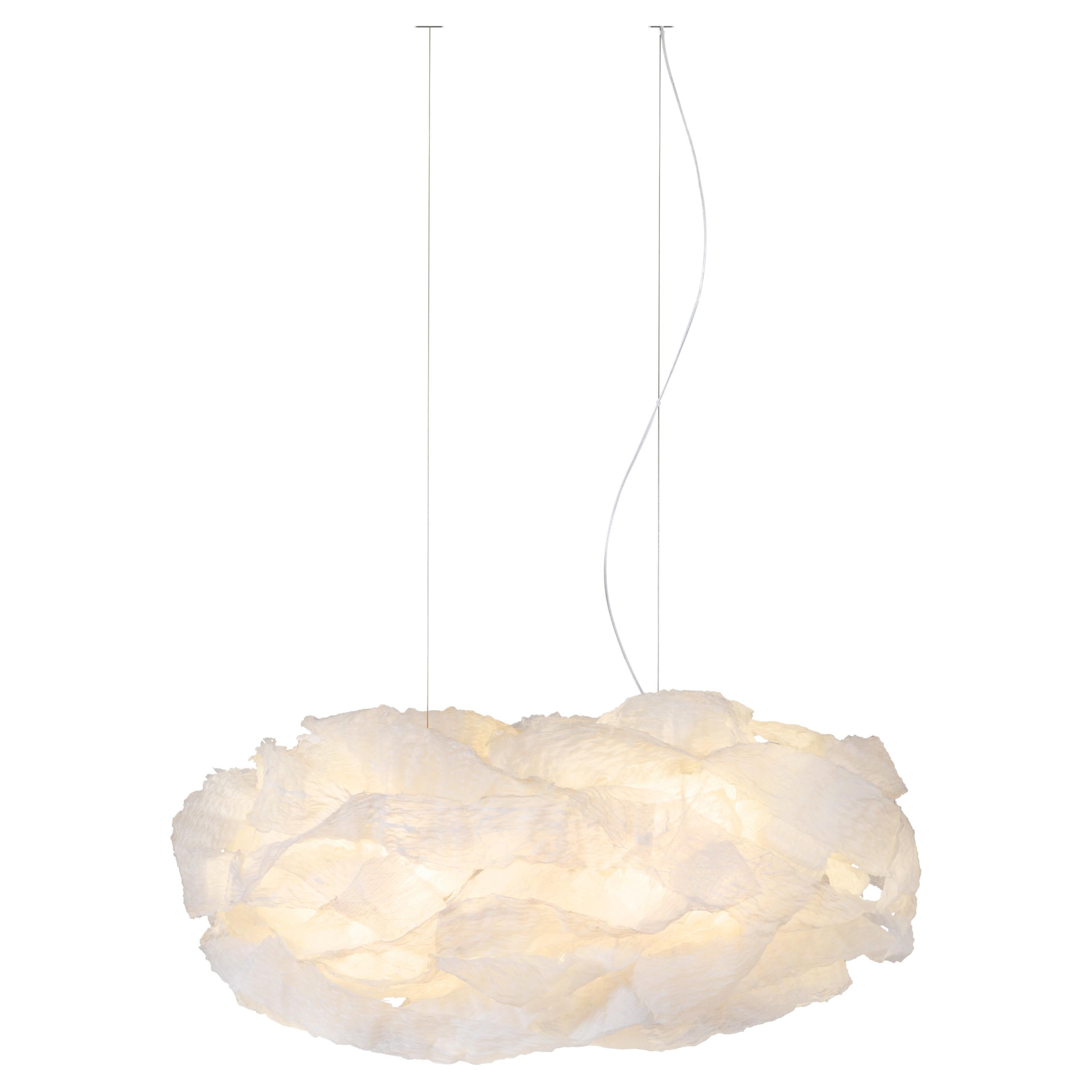 Transcendence 2 by Ango, Diaphanous Cloud Pendant Light, Hand-Crafted Edition For Sale