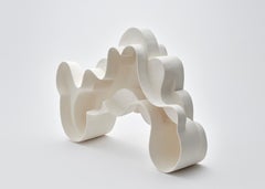 Oggetto decorativo trascendentale in ceramica bianca di Ain Choi