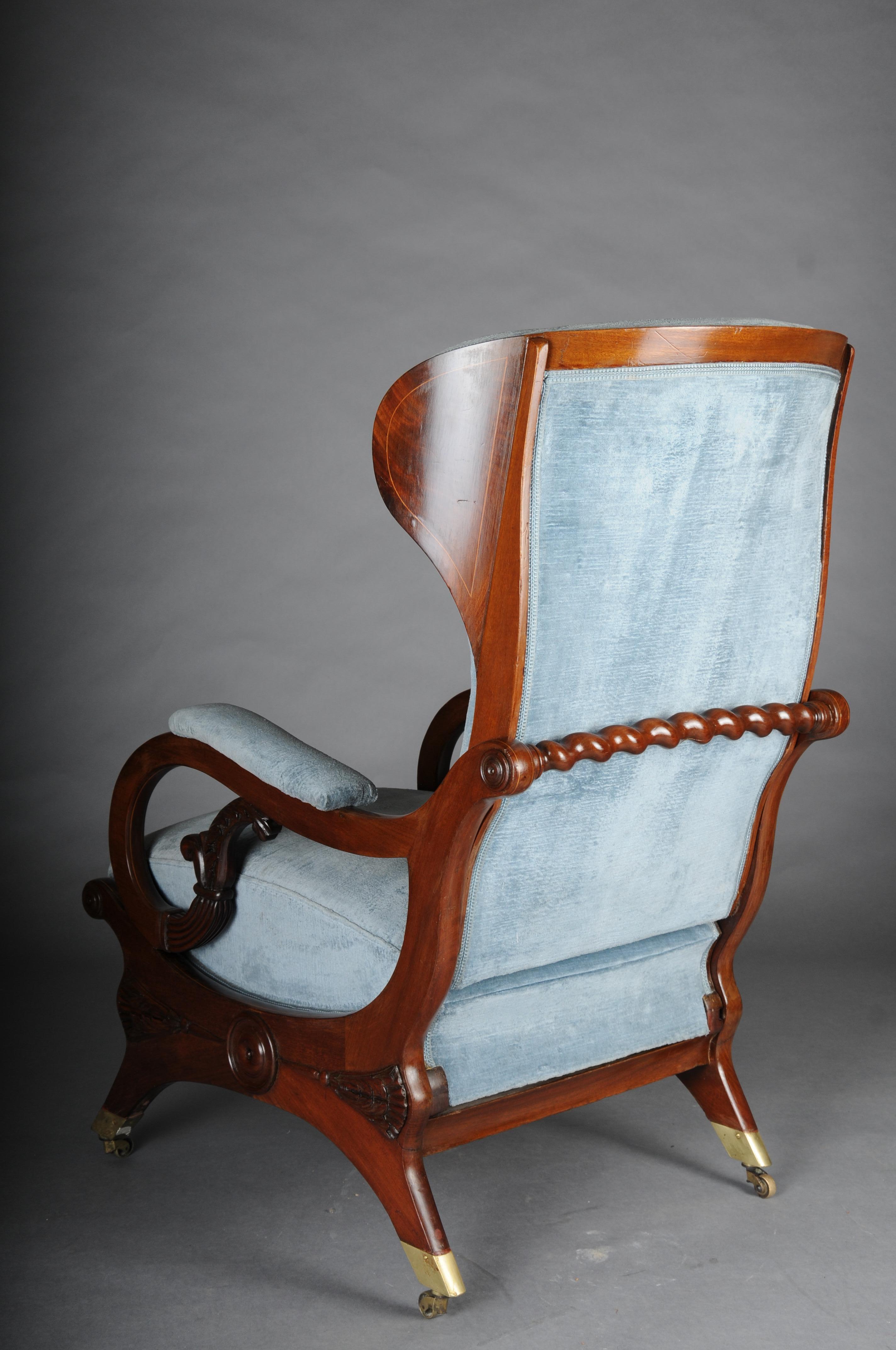 Transformable armchair attributed to Schinkel, circa 1825, Mahogany For Sale 4