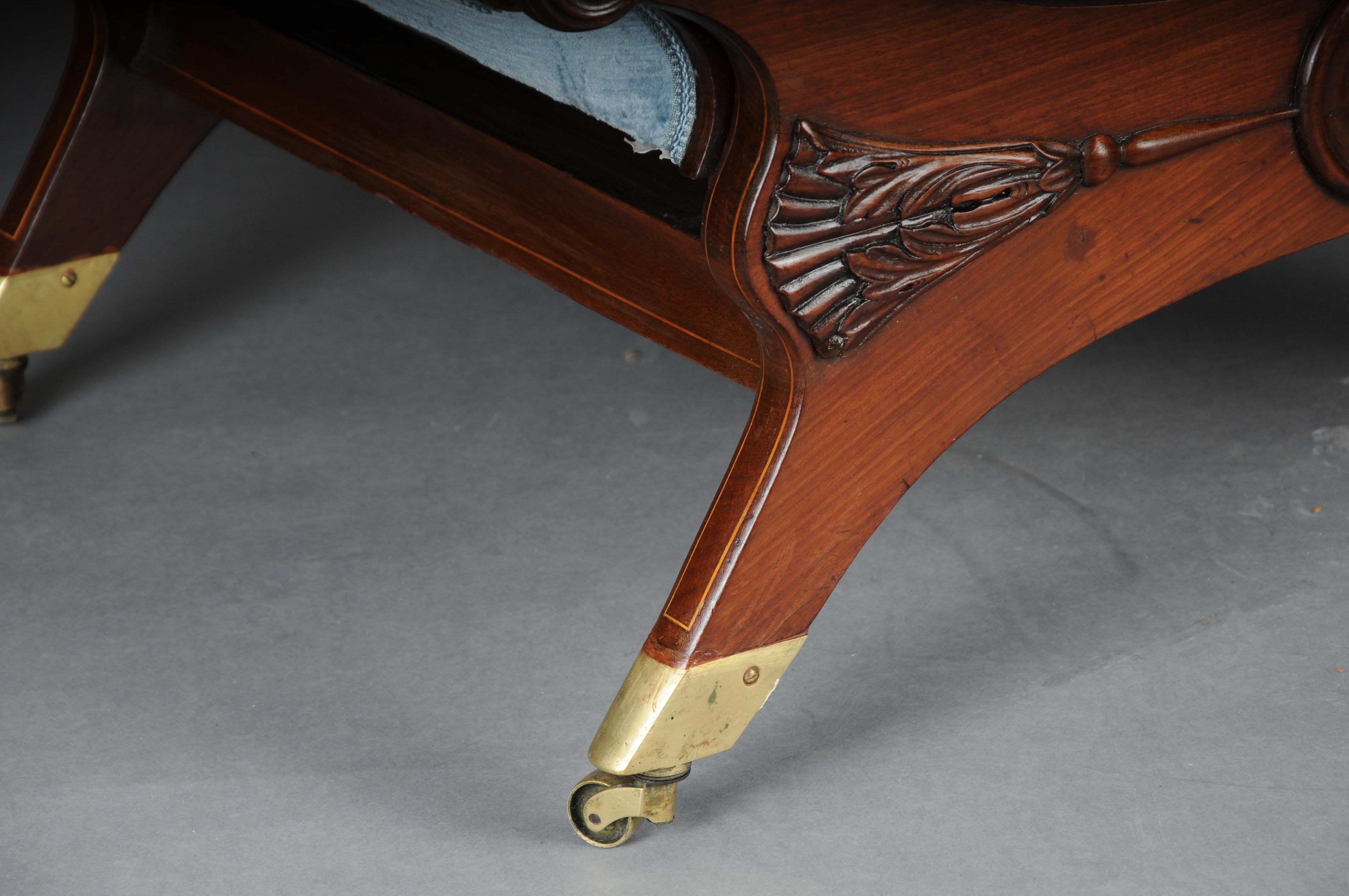 Transformable armchair attributed to Schinkel, circa 1825, Mahogany For Sale 5