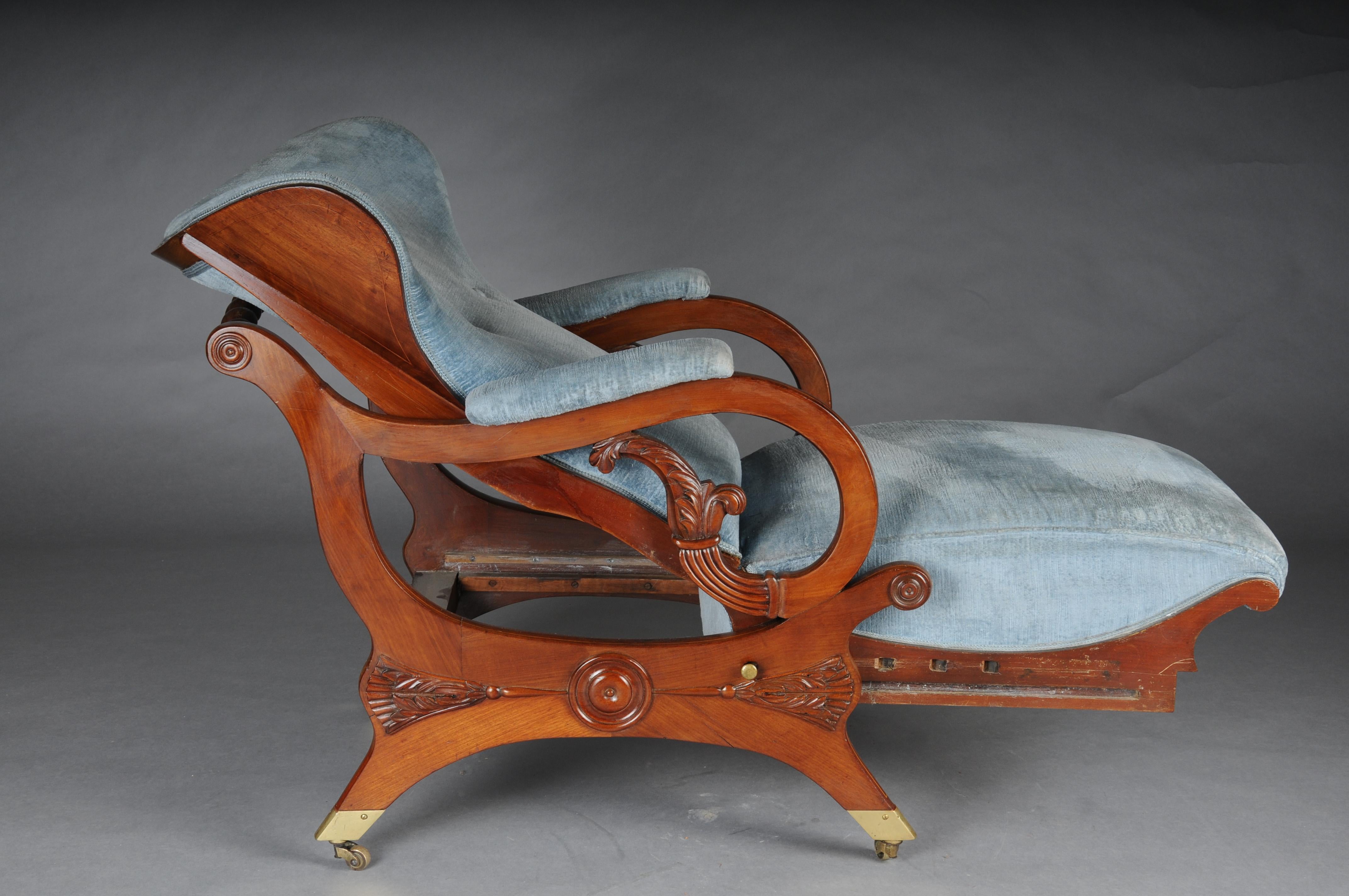 Transformable armchair attributed to Schinkel, circa 1825, Mahogany For Sale 13