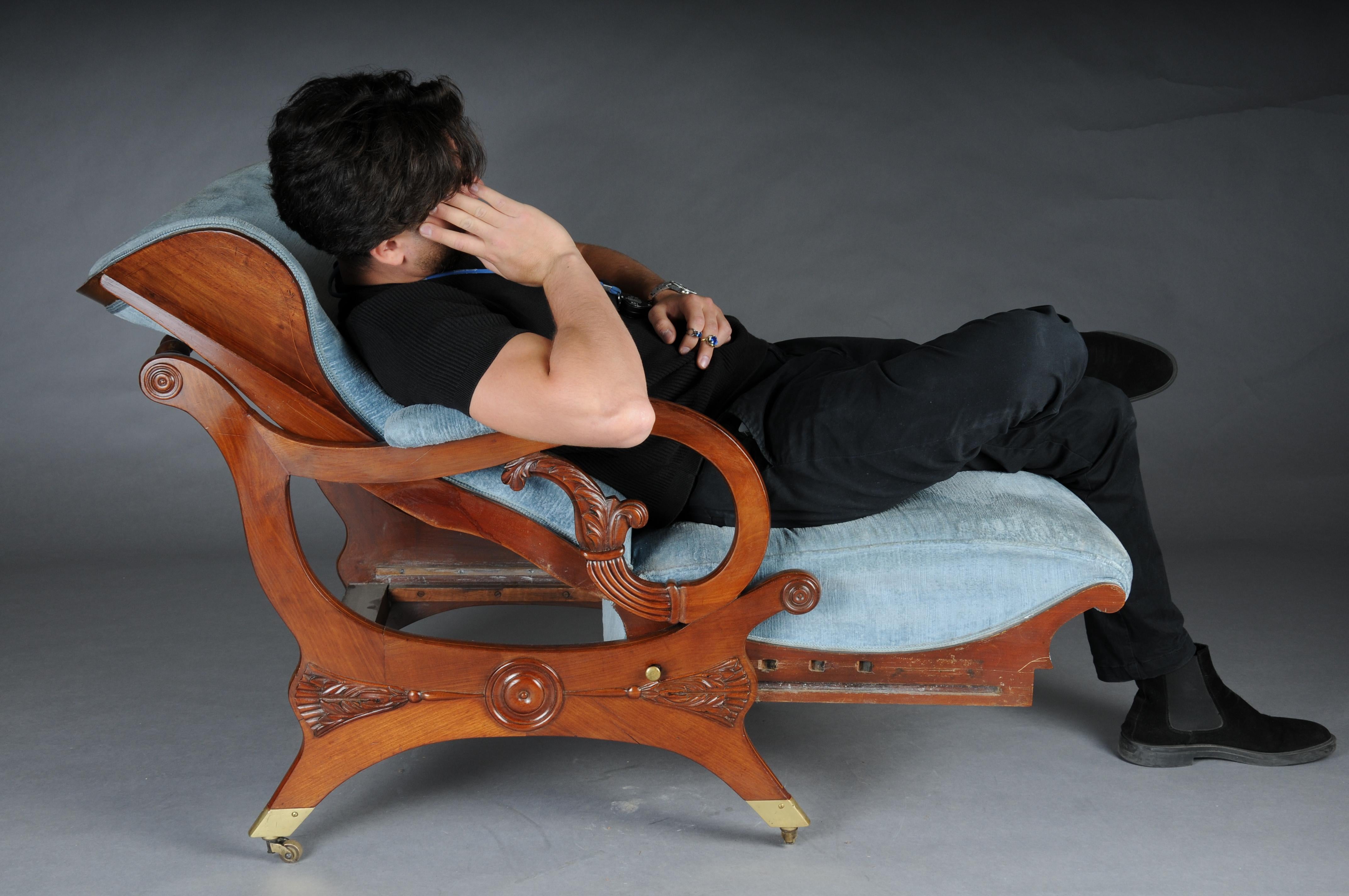 Transformable armchair attributed to Schinkel, circa 1825, Mahogany In Good Condition For Sale In Berlin, DE