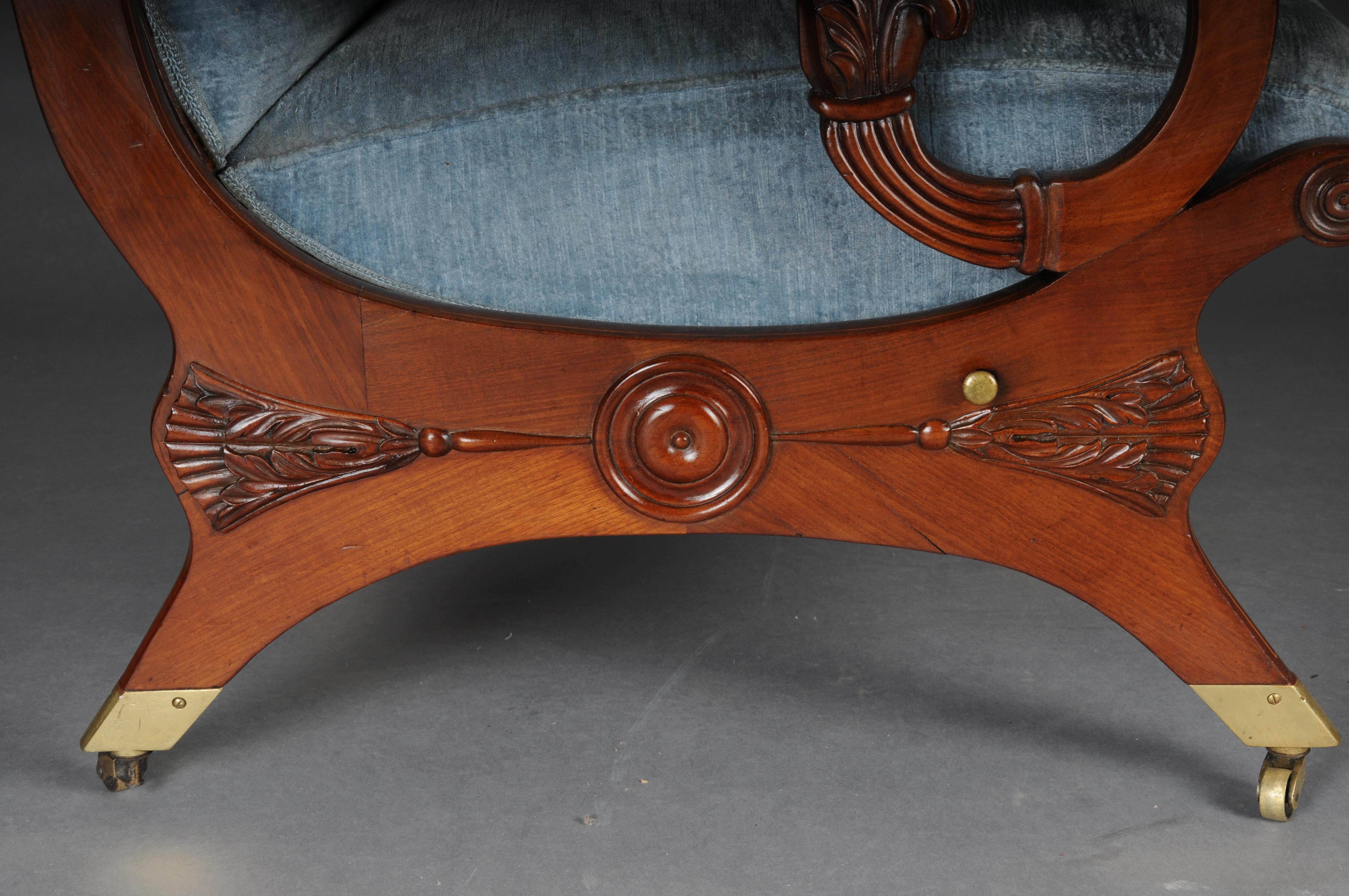 Early 19th Century Transformable armchair attributed to Schinkel, circa 1825, Mahogany For Sale
