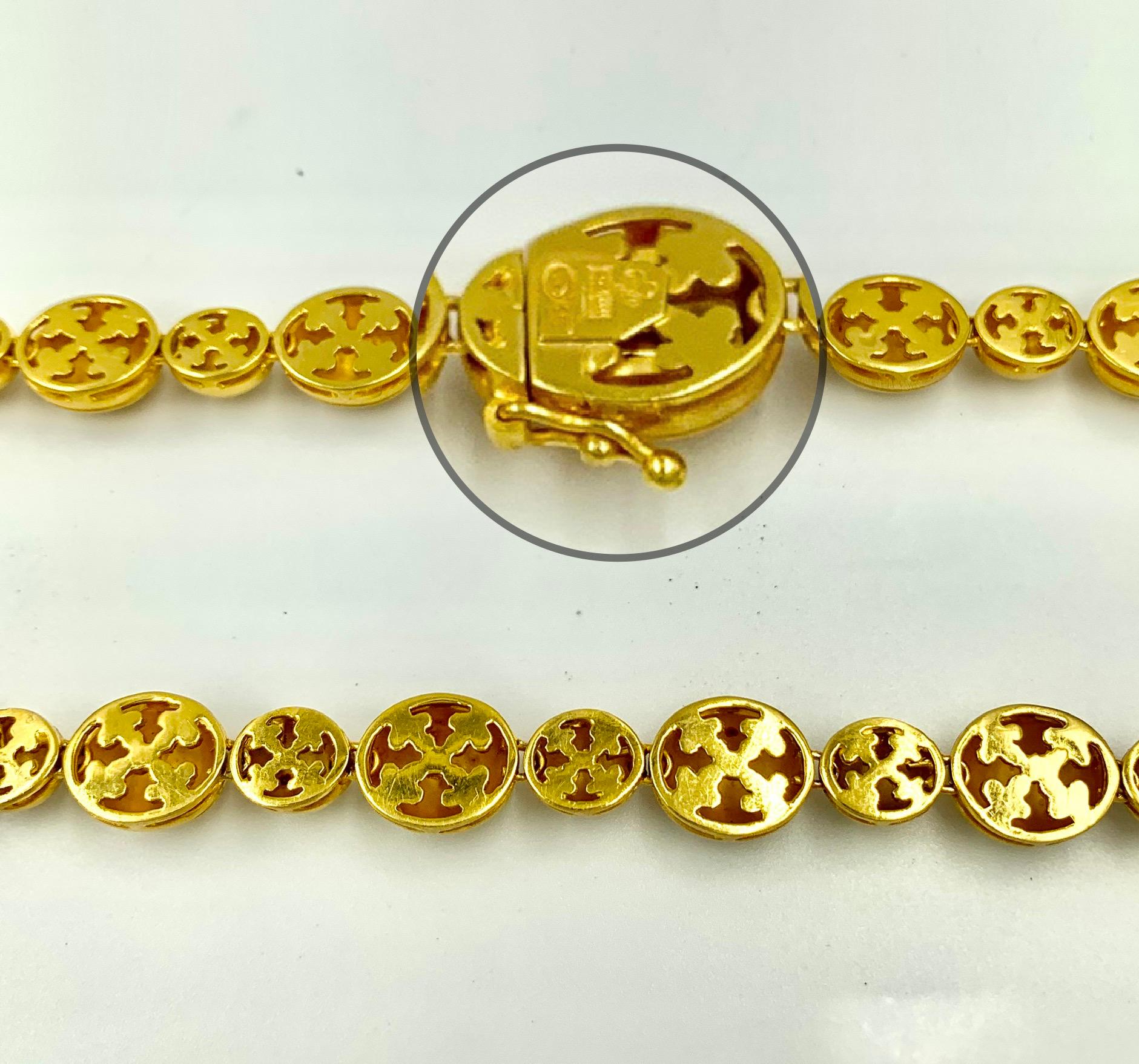 Transformable Halskette im byzantinischen Stil Reticulated 18K Gelbgold Kreuzdesign 5
