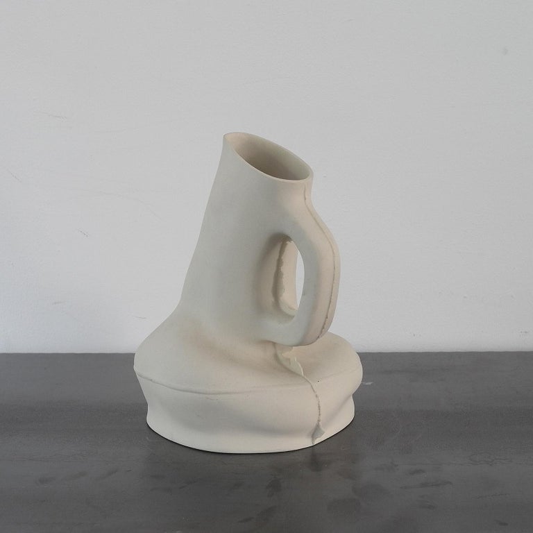 Modern 'Transformation, Hot and Sharp' Ceramic Kettle by Nacho Carbonell For Sale