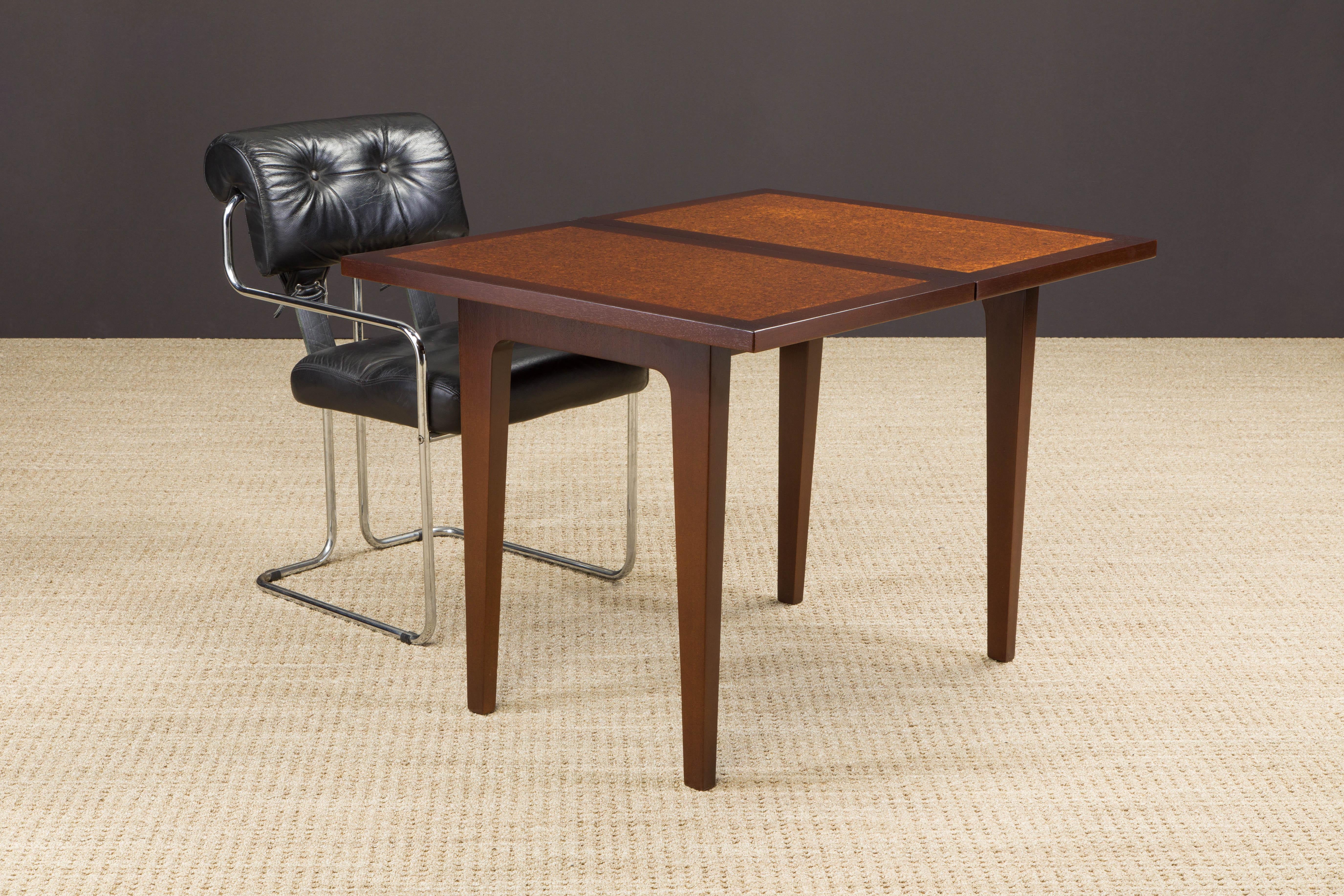 American Transforming Flip-Top Cafe Table / Console by Edward Wormley for Dunbar, 1960s