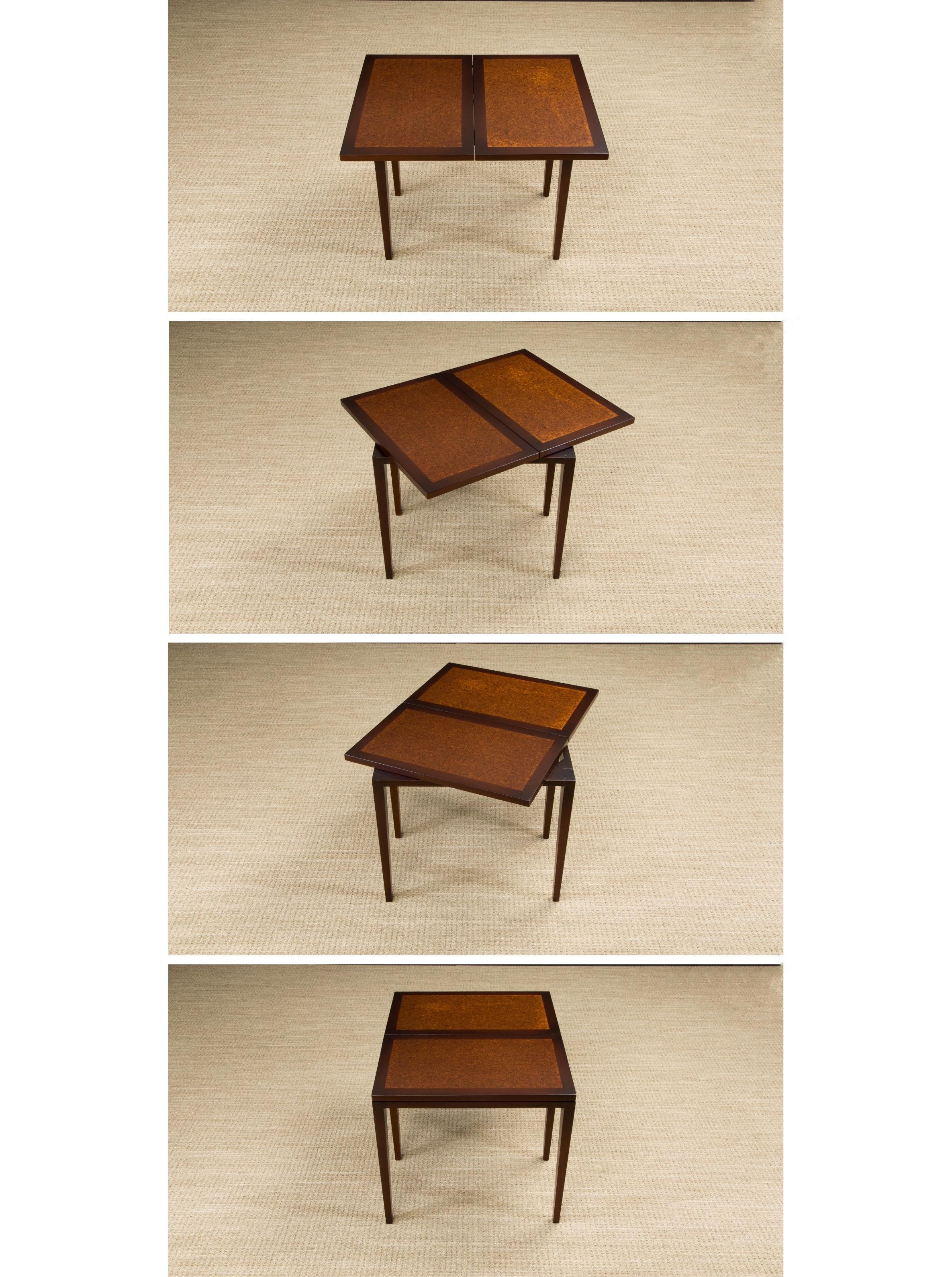 Mid-20th Century Transforming Flip-Top Cafe Table / Console by Edward Wormley for Dunbar, 1960s