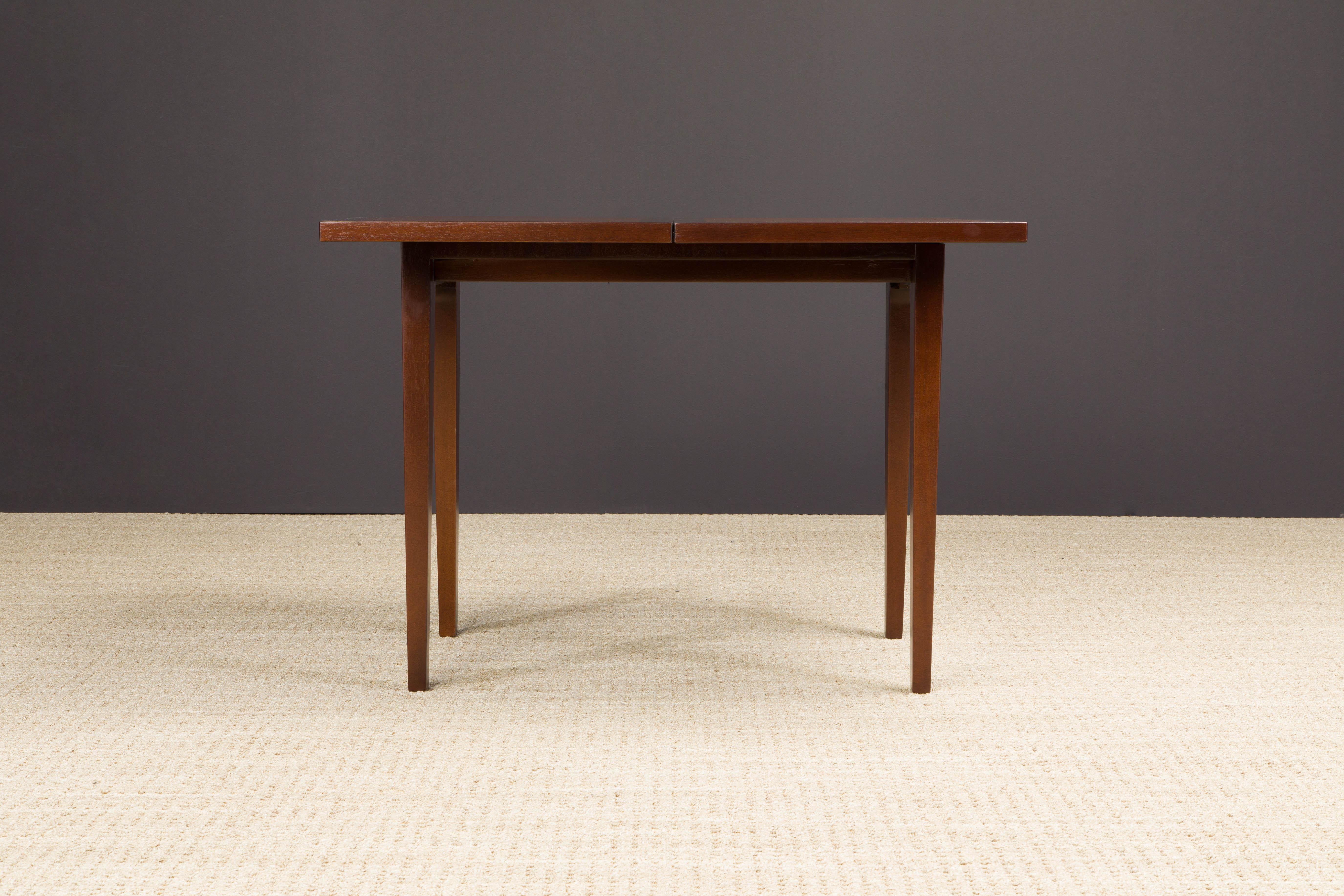 Wood Transforming Flip-Top Cafe Table / Console by Edward Wormley for Dunbar, 1960s