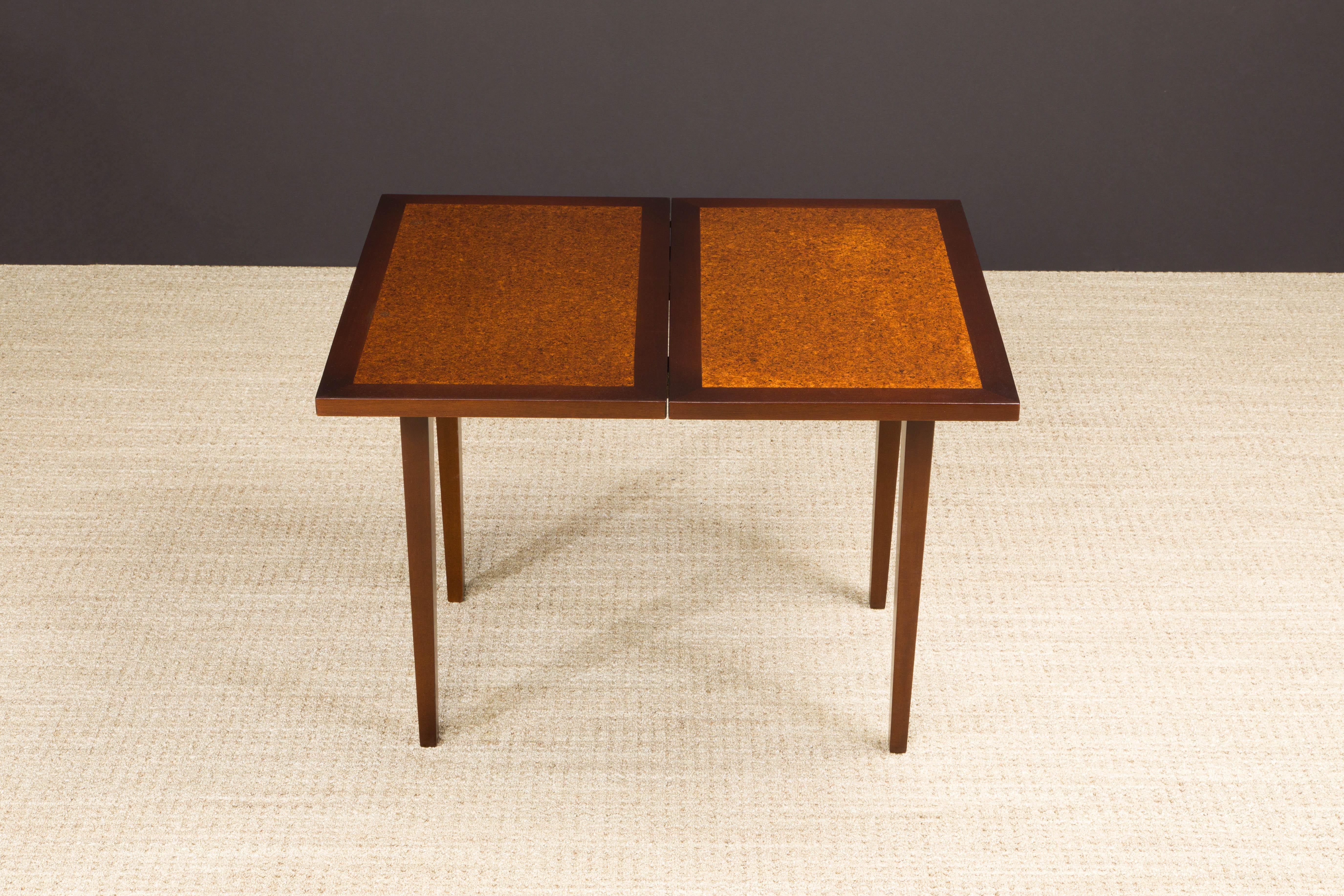 Transforming Flip-Top Cafe Table / Console by Edward Wormley for Dunbar, 1960s 2