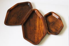 Transgrid wood tray - Set (Imbuia - 3 pieces)