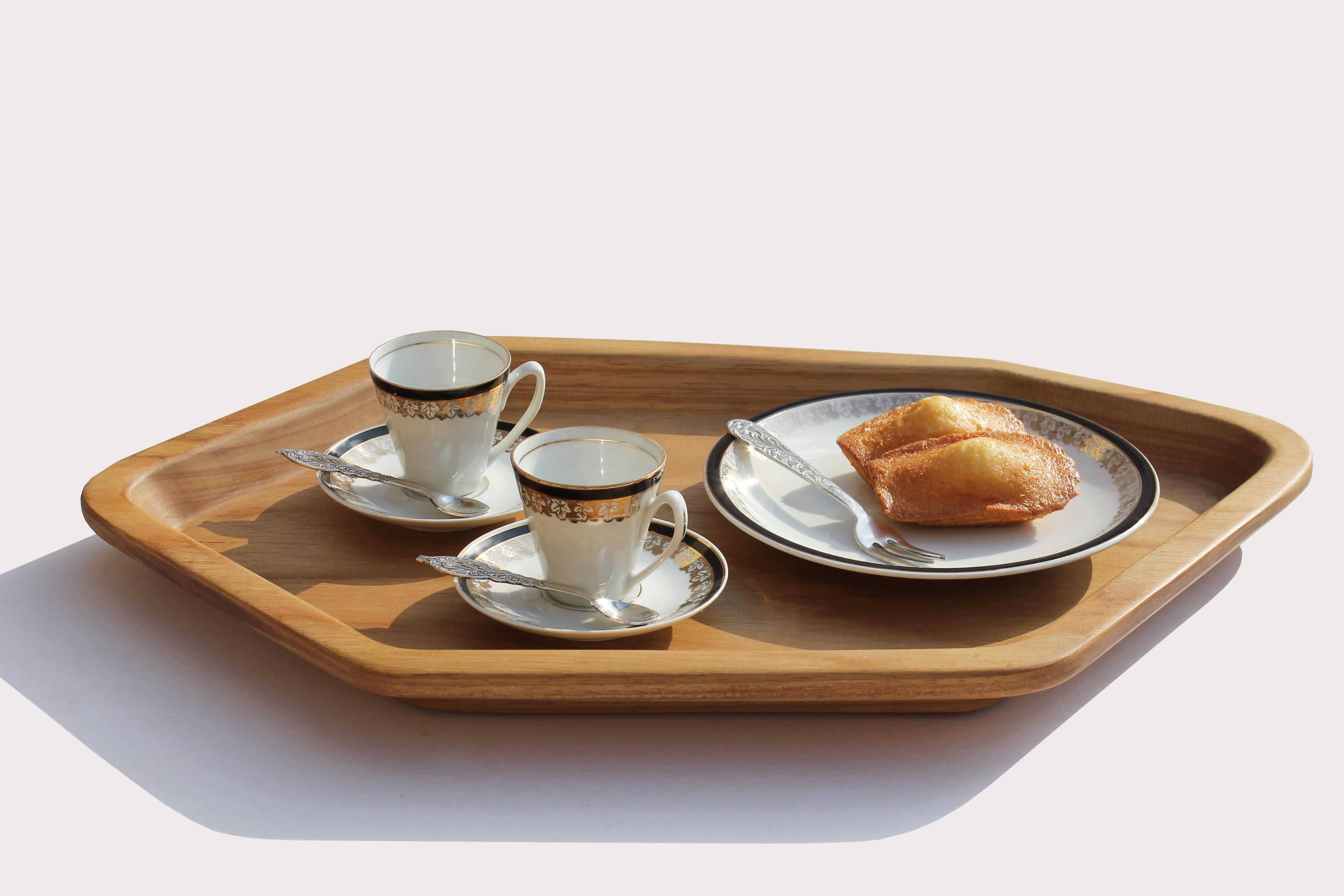 Woodwork Transgrid wood tray - Set (Tauari - 3 pieces) For Sale